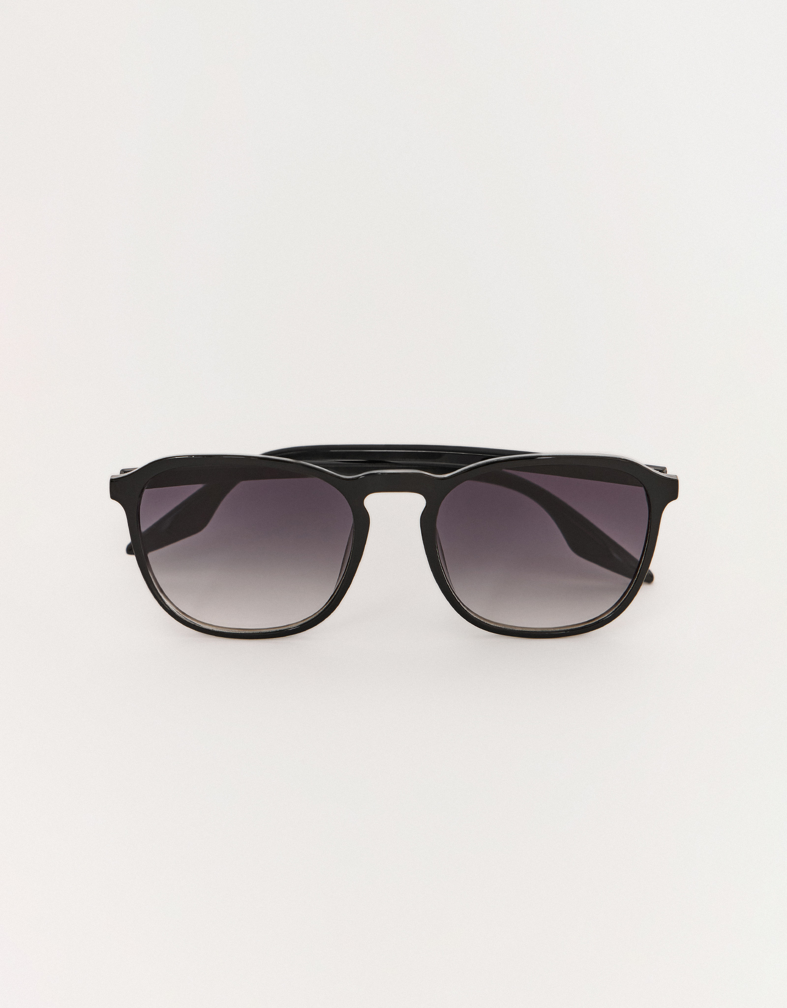 Очки солнцезащитные, пластик, прямоугольные, черные, Панто, Eyewear, image-0