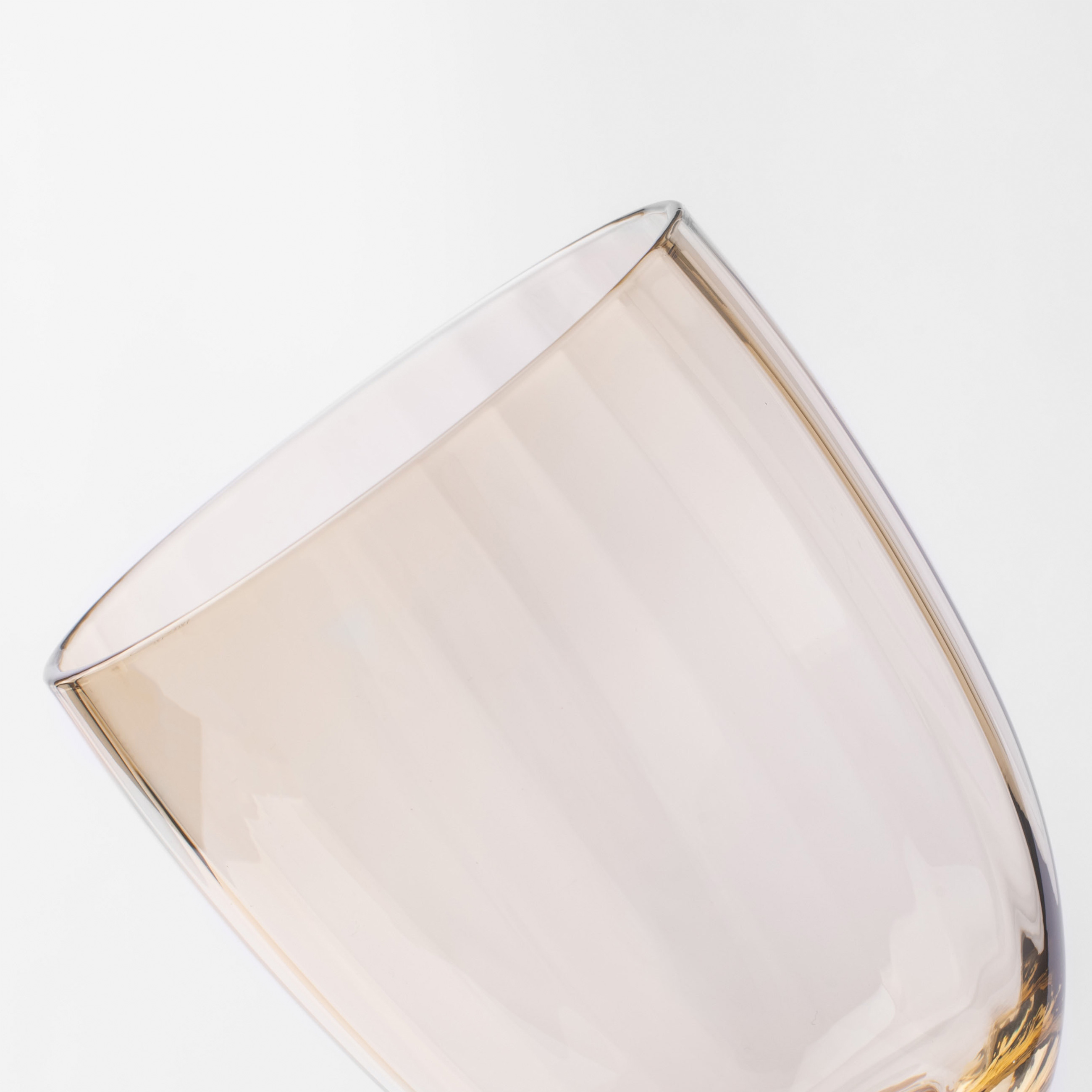 Бокал-кубок для вина, 410 мл, стекло, янтарный, Caserta изображение № 4