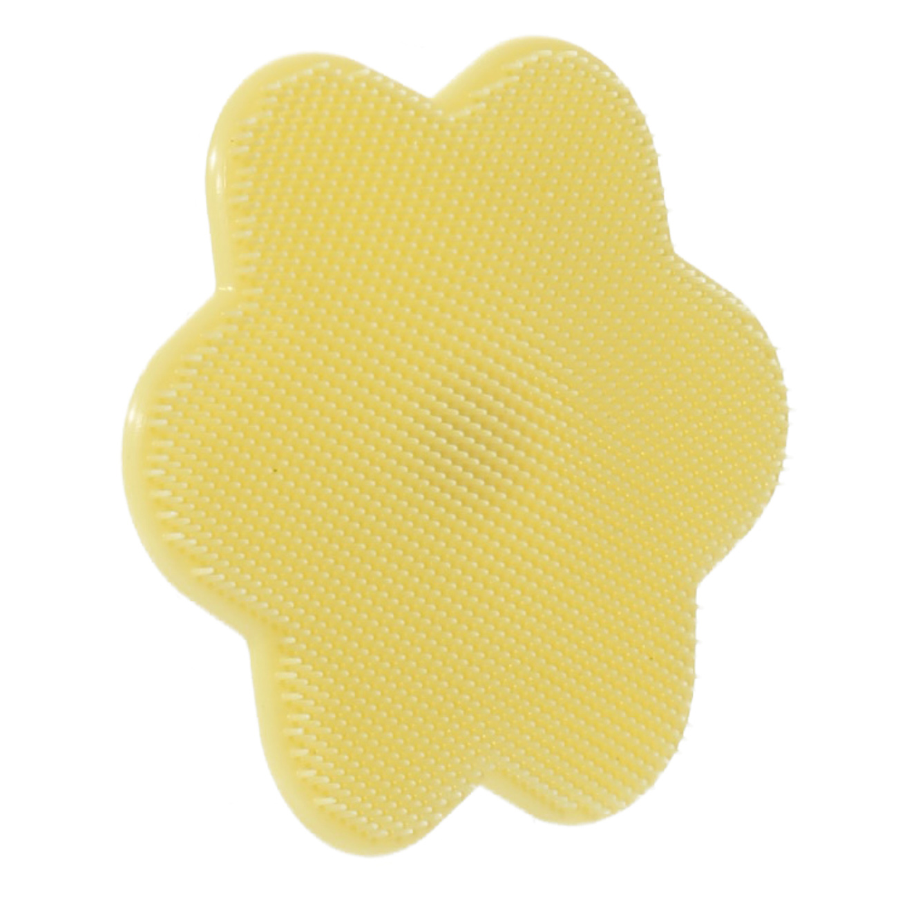Щетка для очищения лица, 8 см, массажная, на присоске, силикон, желтая, Звезда, Manny изображение № 2
