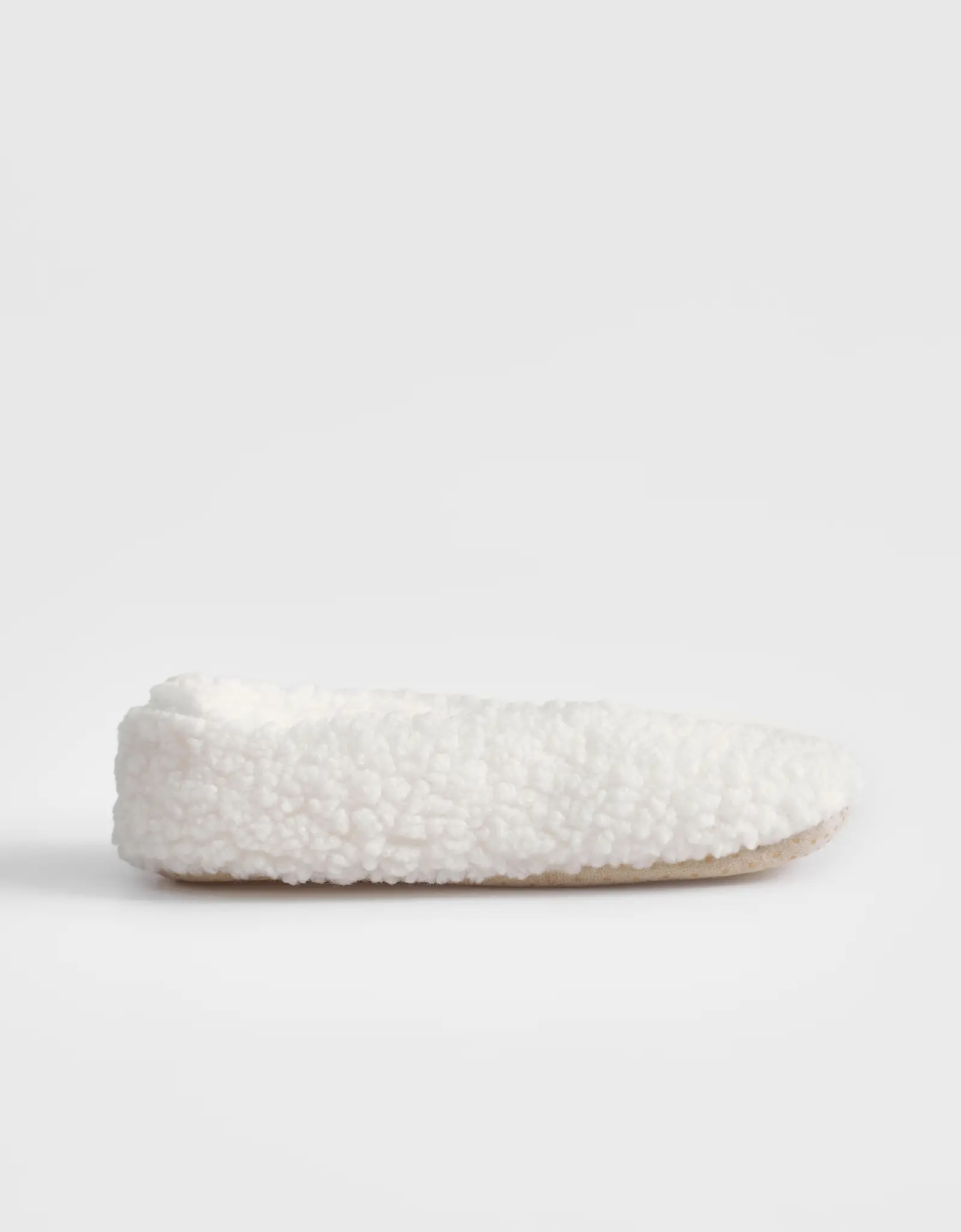 Тапочки-носки женские, домашние, искусственный мех/шерпа, молочные, Cozy plush