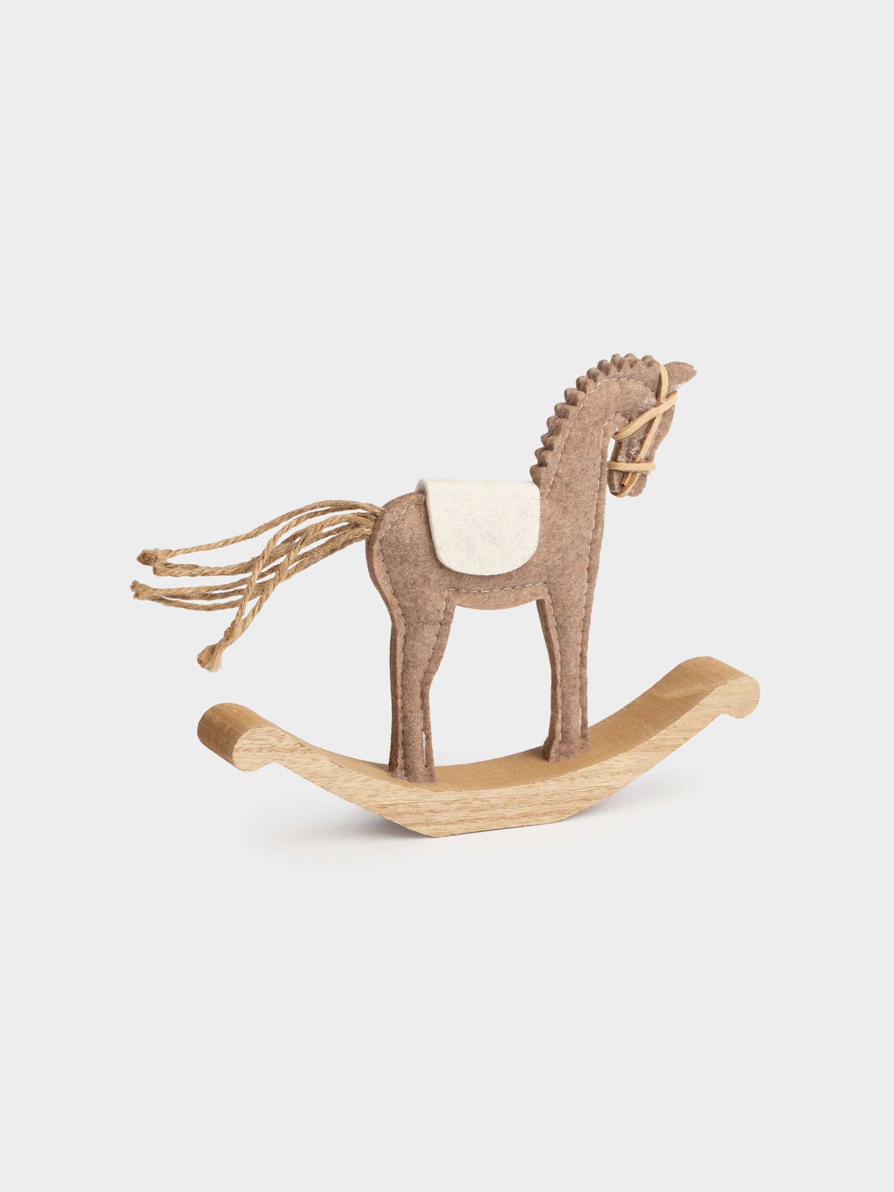 Статуэтка, 21 см, полиэстер/дерево, бежевая, Лошадка, Figure wood, image-2