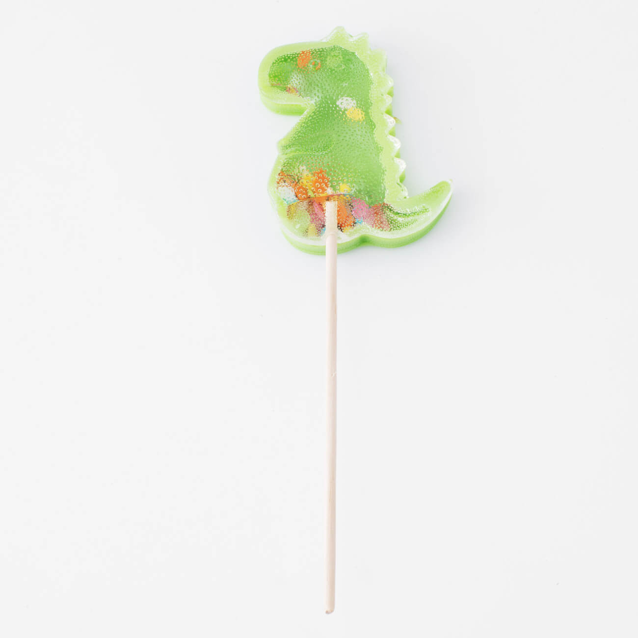 Леденец, 40 гр, погремушка, на палочке, изомальт, зеленый, Динозавр, Dino ниблер для прикорма с силиконовой сеточкой ручка погремушка зеленый