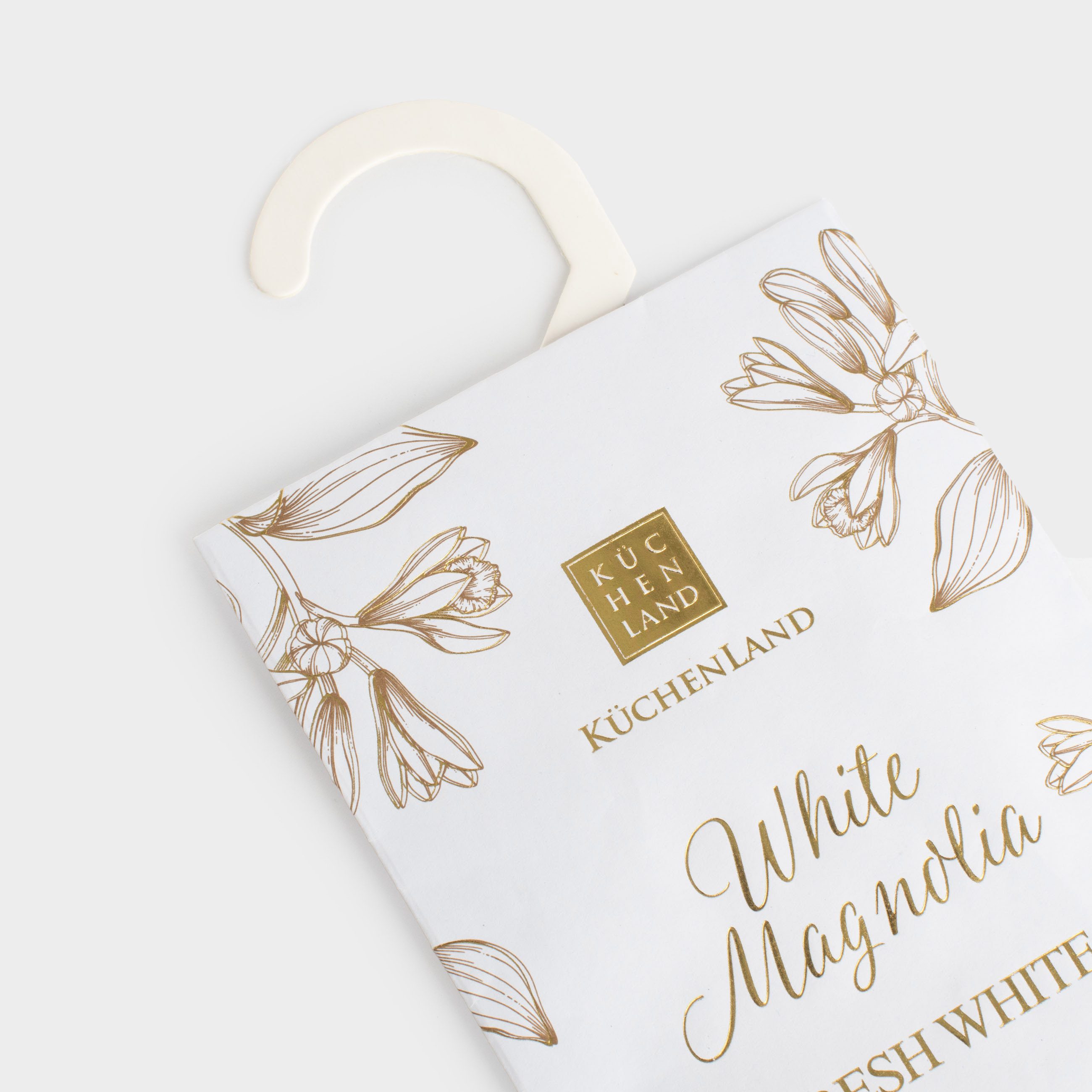 Саше ароматическое, 10х19 см, подвесное, White Magnolia, Fresh white, image-2