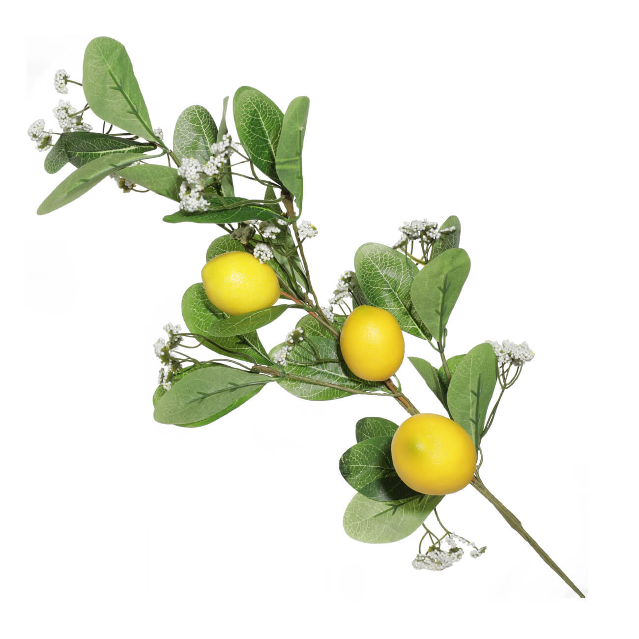 

Ветка декоративная, 71 см, полиэстер/пенопласт, Лимоны, Sicily