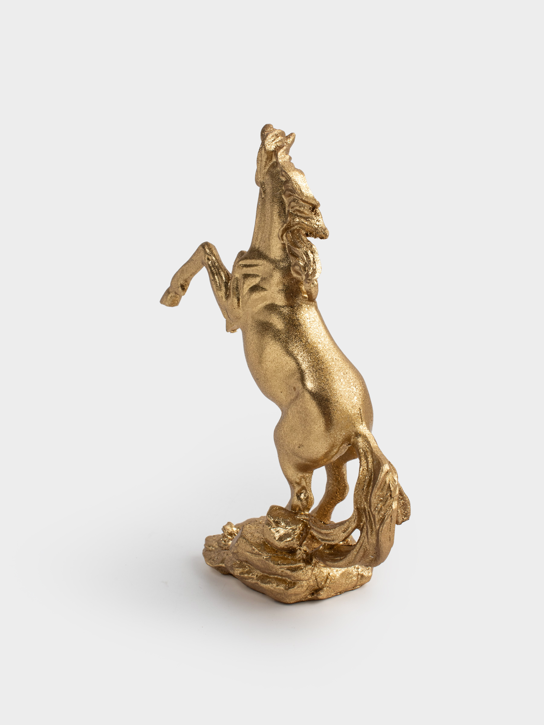 Статуэтка, 18 см, полирезин, золотистая, Конь, Horse gold, image-4