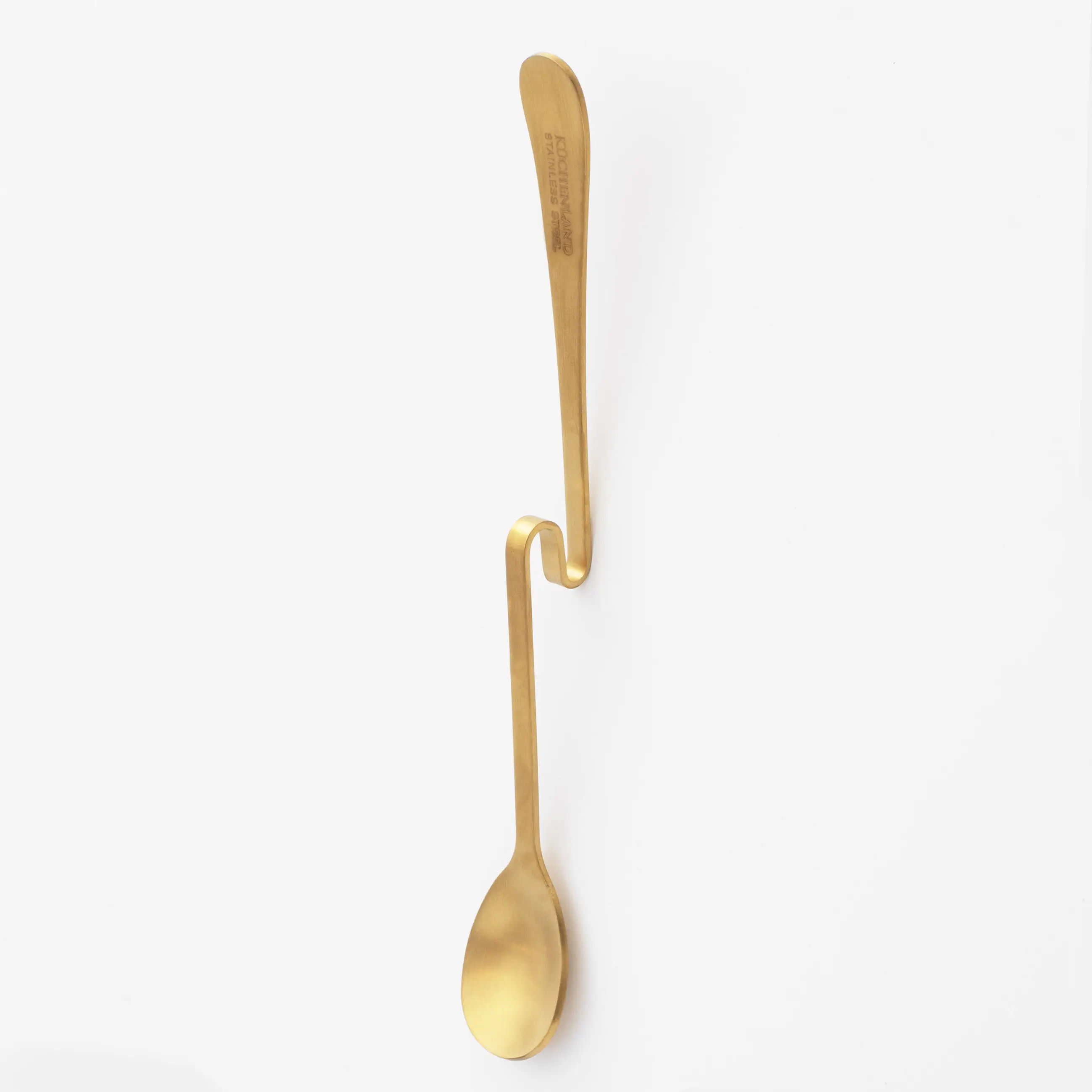 Ложка чайная, 20 см, с изогнутой ручкой, сталь, золотистая, Classic gold, image-0