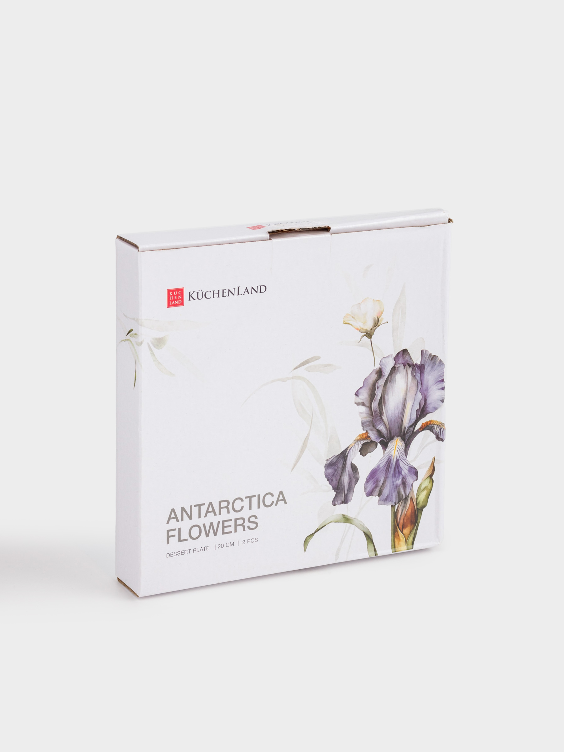 Тарелка десертная, 20 см, 2 шт, фарфор F, с серебристым кантом, Ирис, Antarctica Flowers, image-8