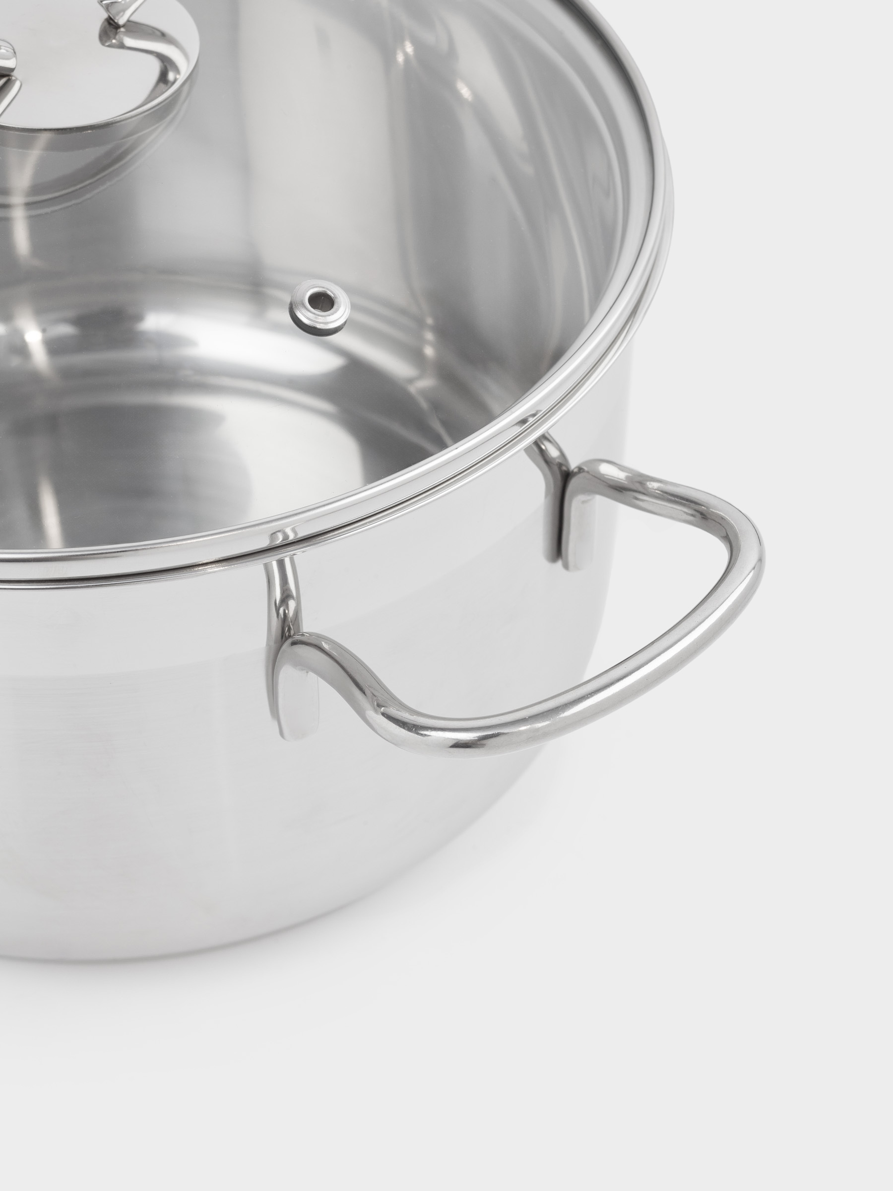 Кастрюля, 20 см, 3,5 л, с крышкой, сталь/стекло, Egoist lite, image-3