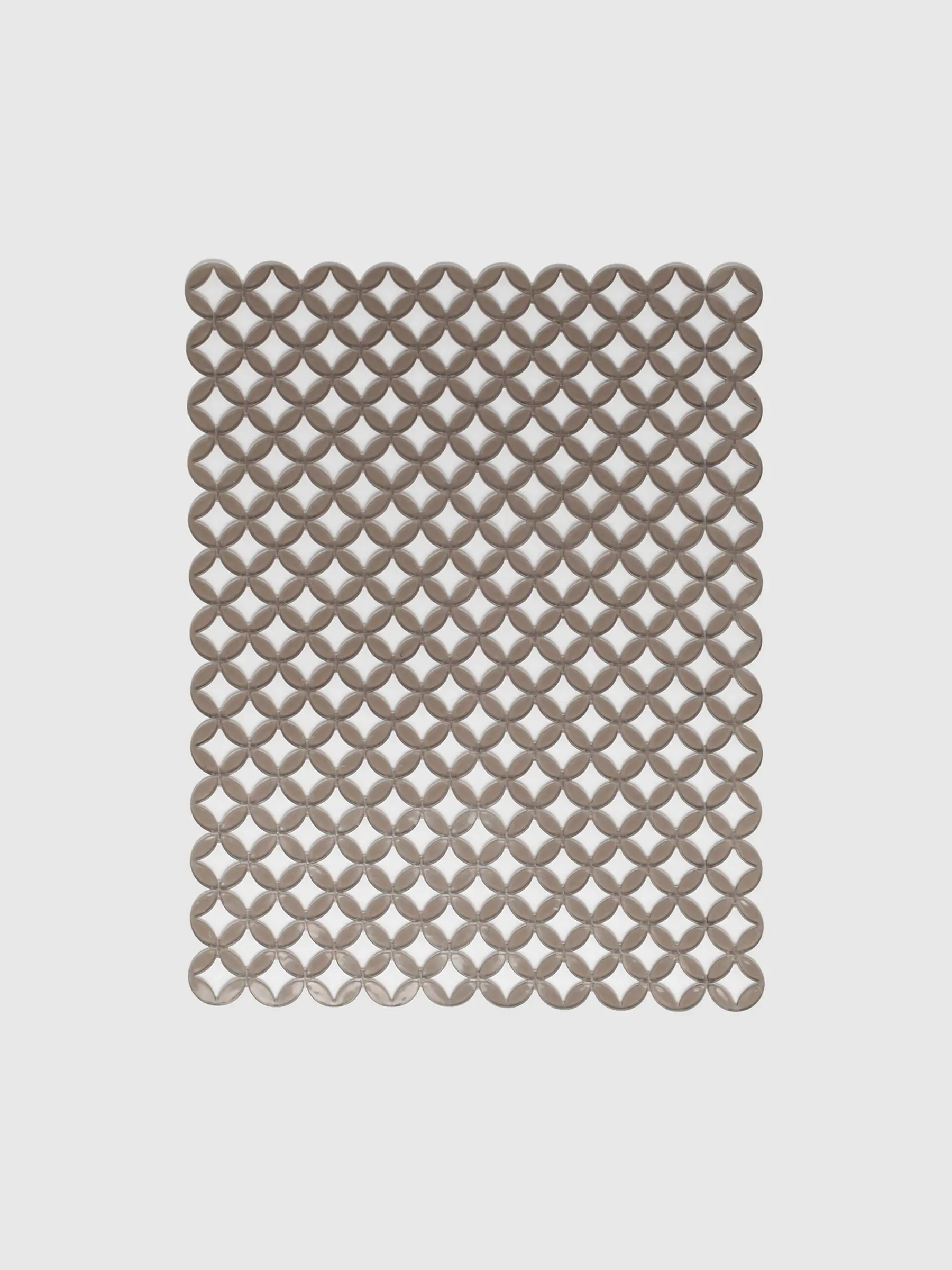 Коврик для кухонной раковины, 41х32 см, ПВХ, прямоугольный, серый, Ромбы, Keeping