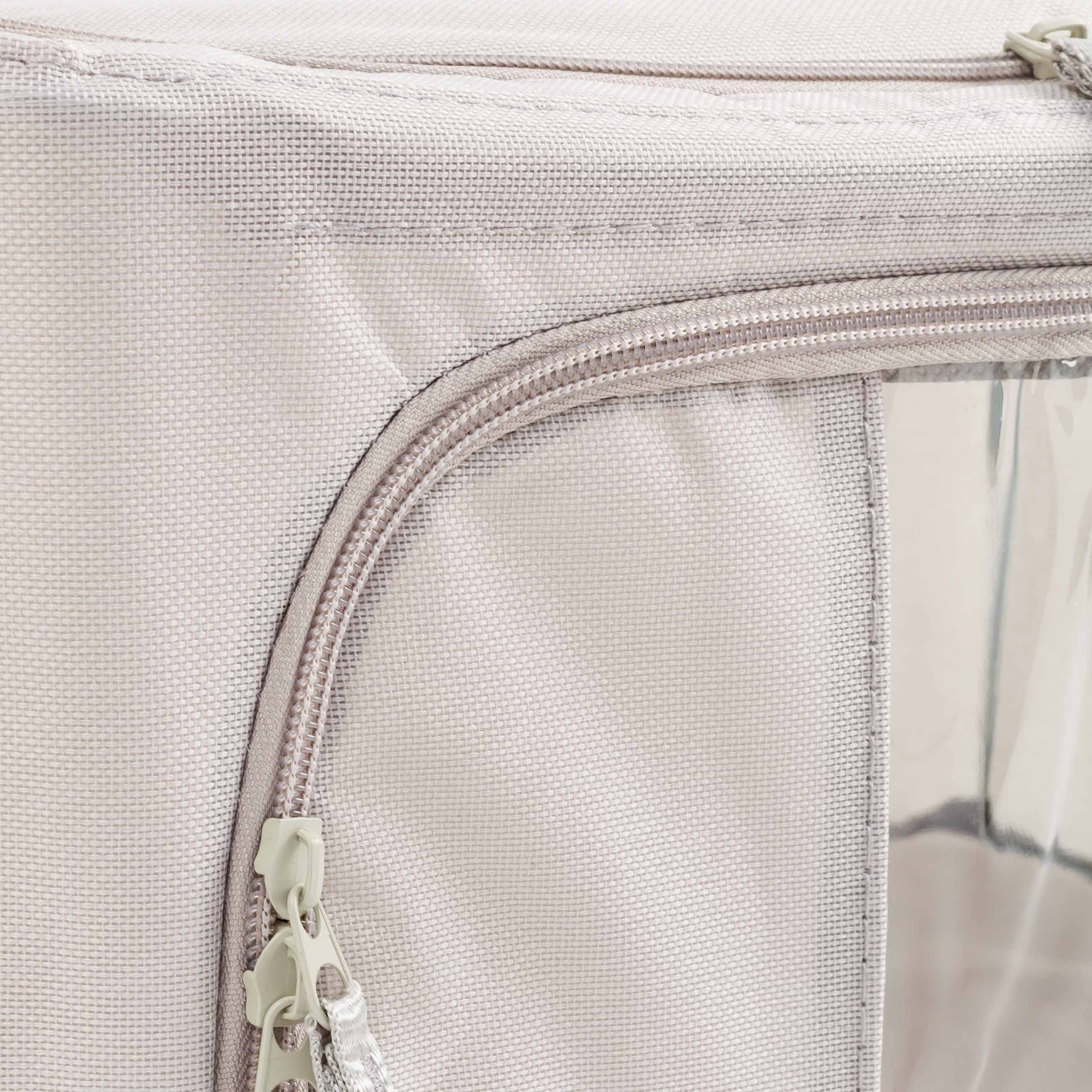 Органайзер-короб для вещей, 40х30х20 см, на молнии, оксфорд, серый, Pedant, image-4