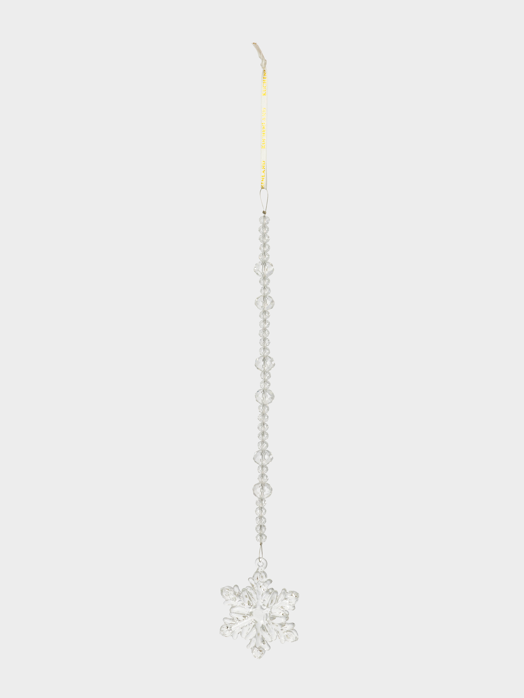 Игрушка елочная, 30 см, стекло, Снежинка, Ice crystal, image-2