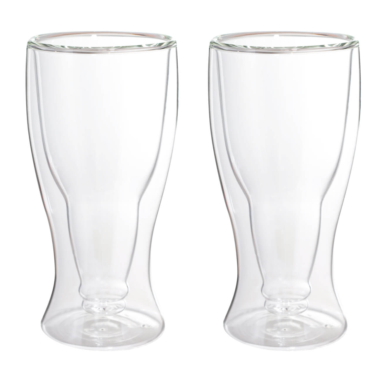 16490 fissman набор sencha из 2 х стаканов с двойными стенками 280мл жаропрочное стекло Стакан для пива, 390 мл, 2 шт, стекло Б, Air shape