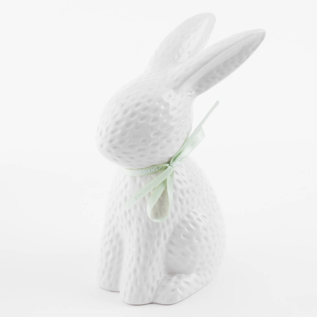 салатник 15х7 см 550 мл керамика бело зеленый кролик в ах easter blooming Статуэтка, 18 см, керамика, молочная Кролик сидит, Easter blooming