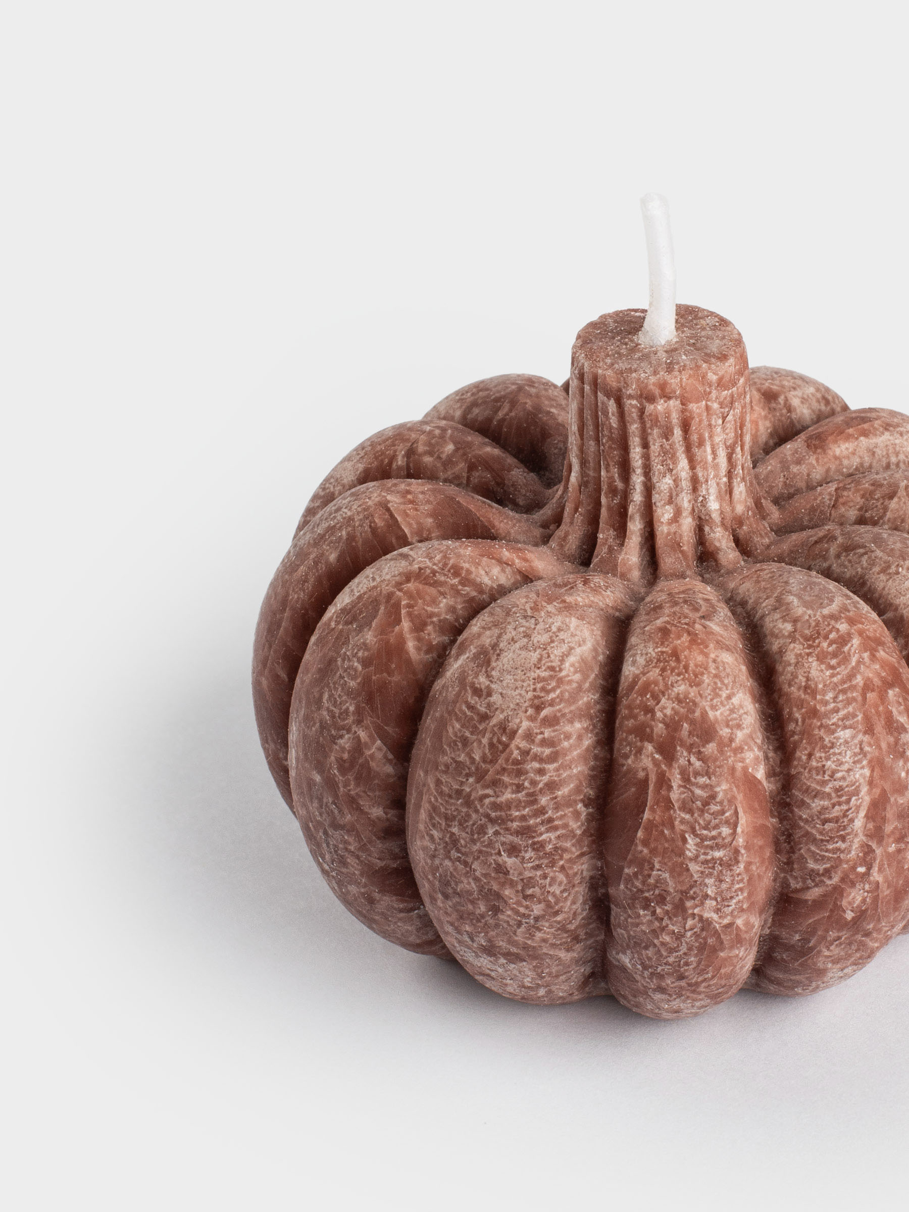 Свеча, 5/7 см, 2 шт, зеленая/бордовая, Тыква, Pumpkin shape, image-3
