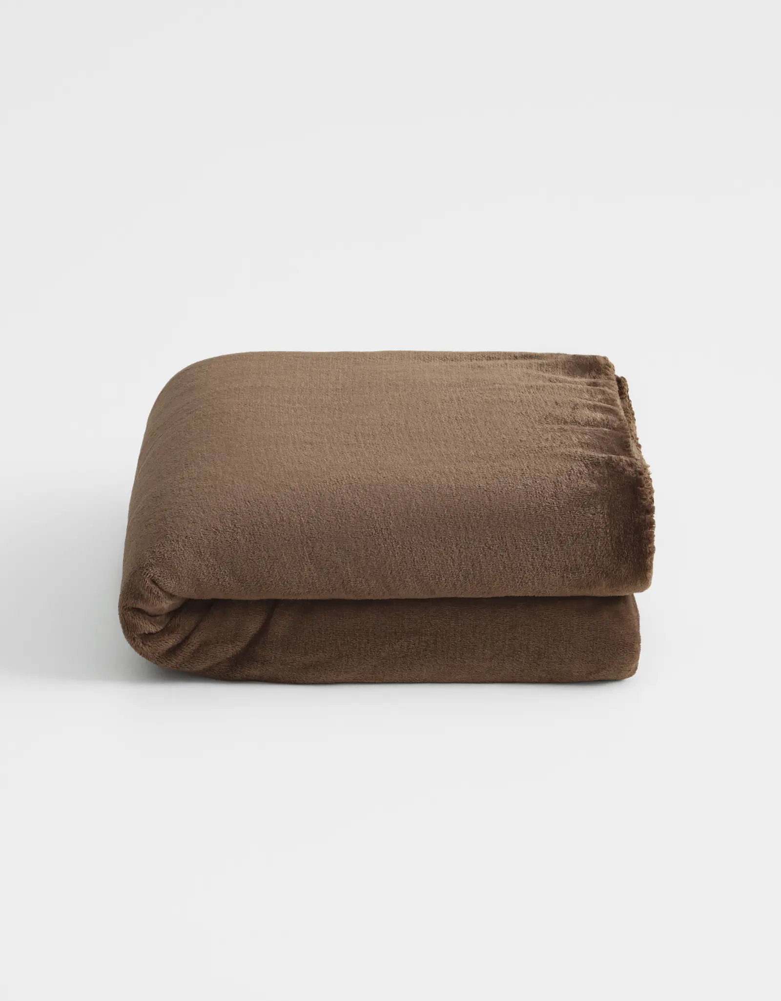 Плед, 140х190 см, фланель, коричневый, Flannel, image-0