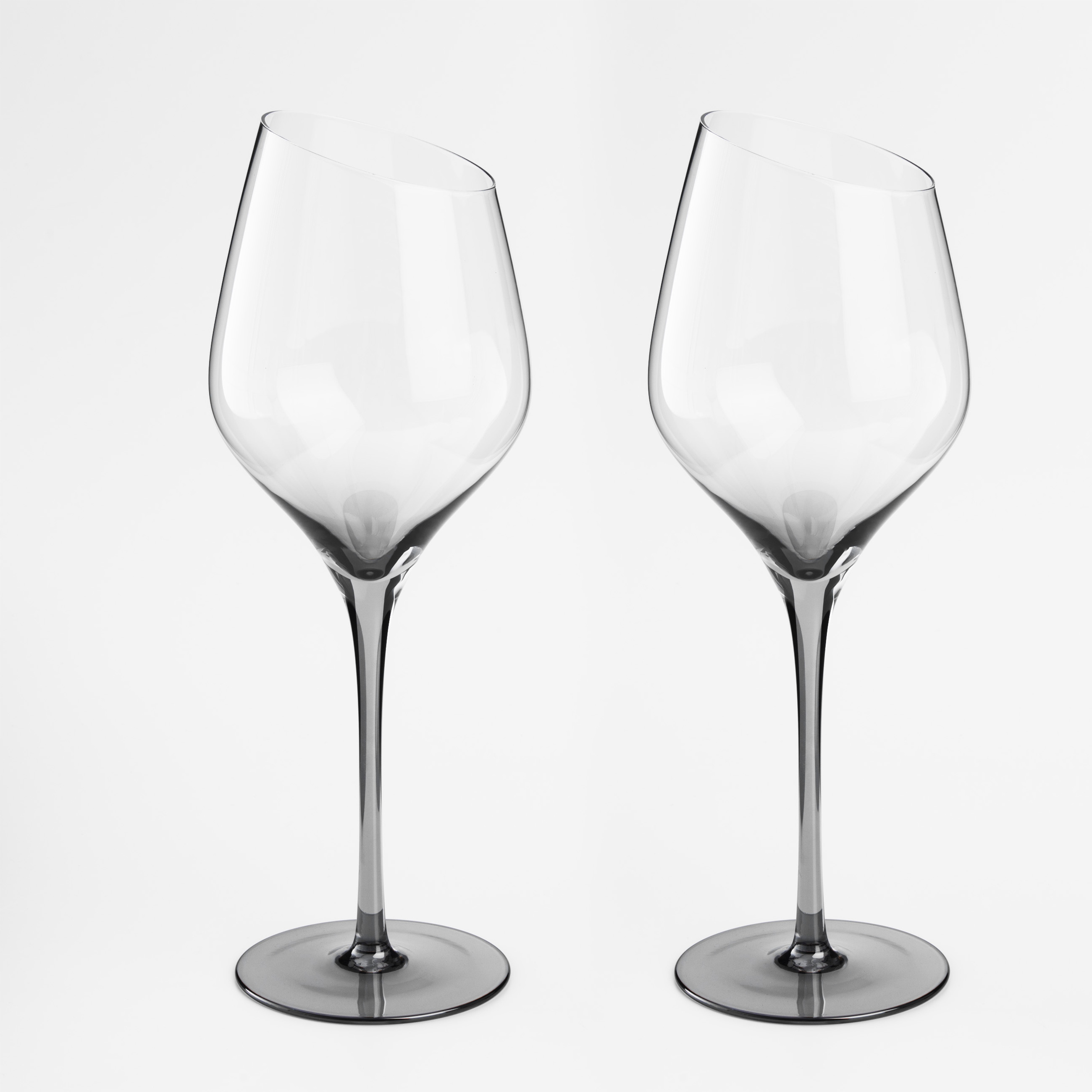 Бокал для белого вина 460 мл 2 шт кристальное стекло серый Charm L Color 2290₽