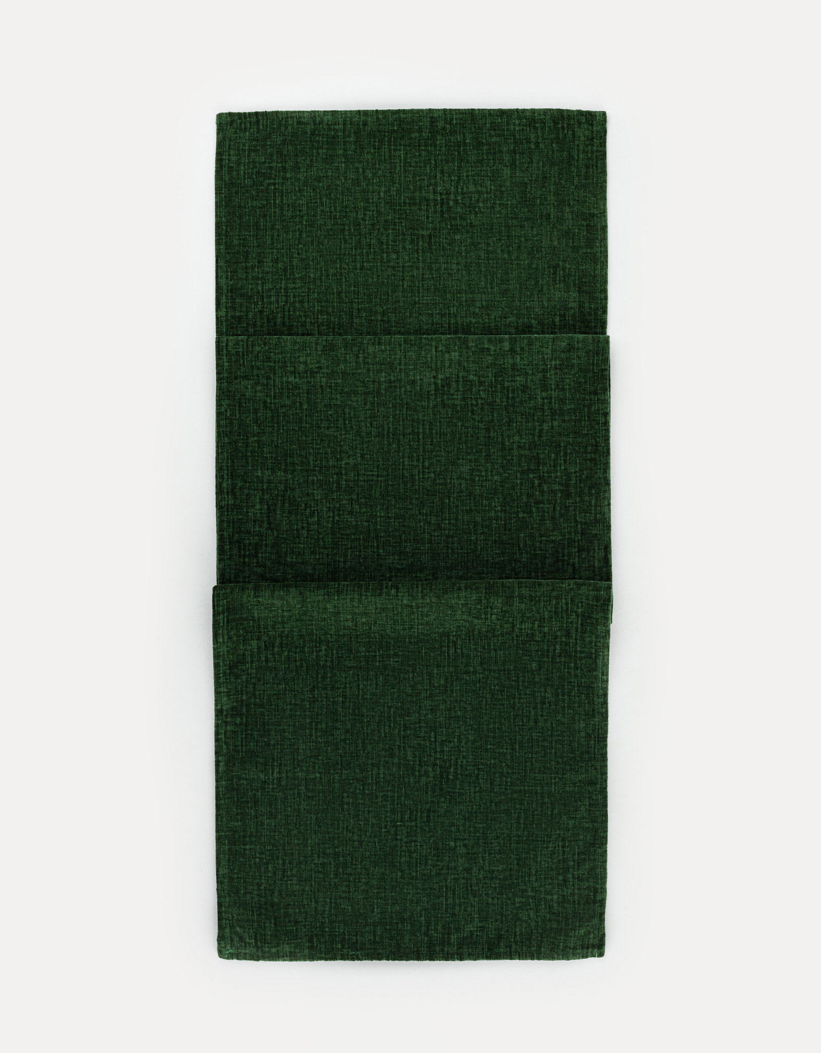 Дорожка настольная, 40х160 см, вельвет, зеленая, Grand garden, image-0