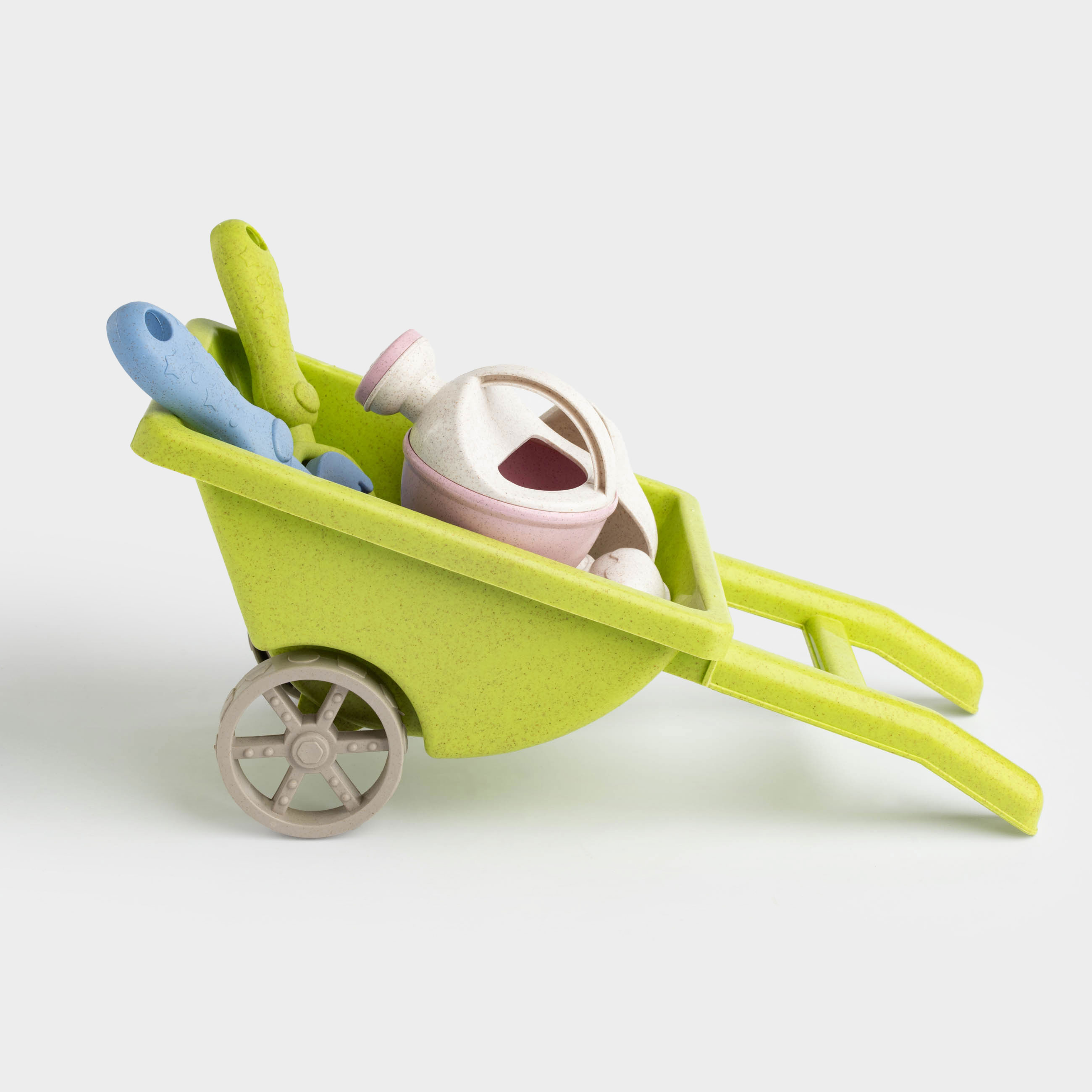 Набор игровой для песка, 7 пр, с игрушкой, пластик, цветной, Телега, Sunny