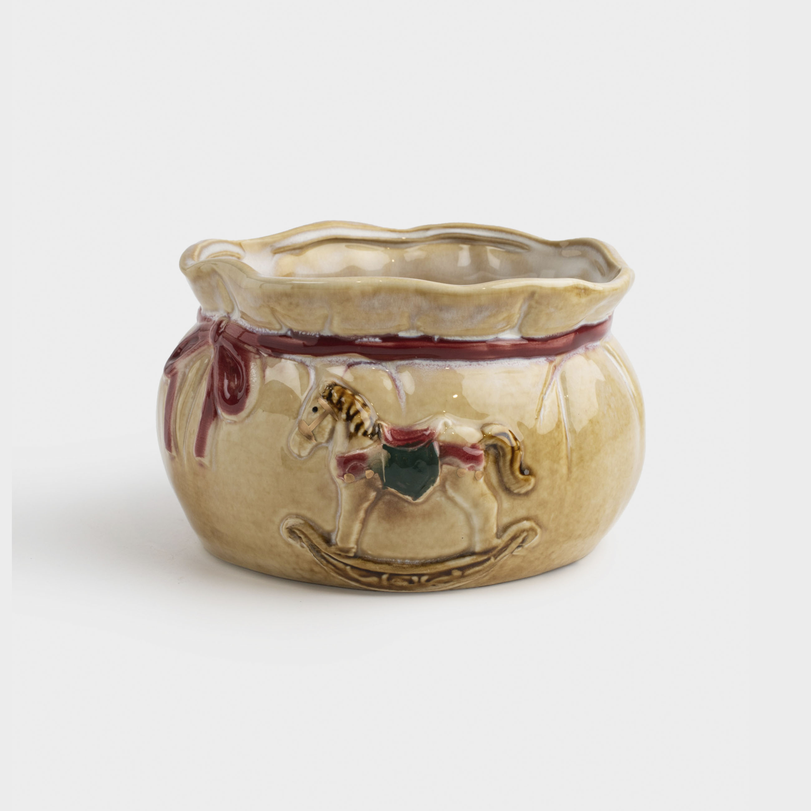 Конфетница 17х10 см керамика Мешок с подарками Christmas miracle classic 993₽