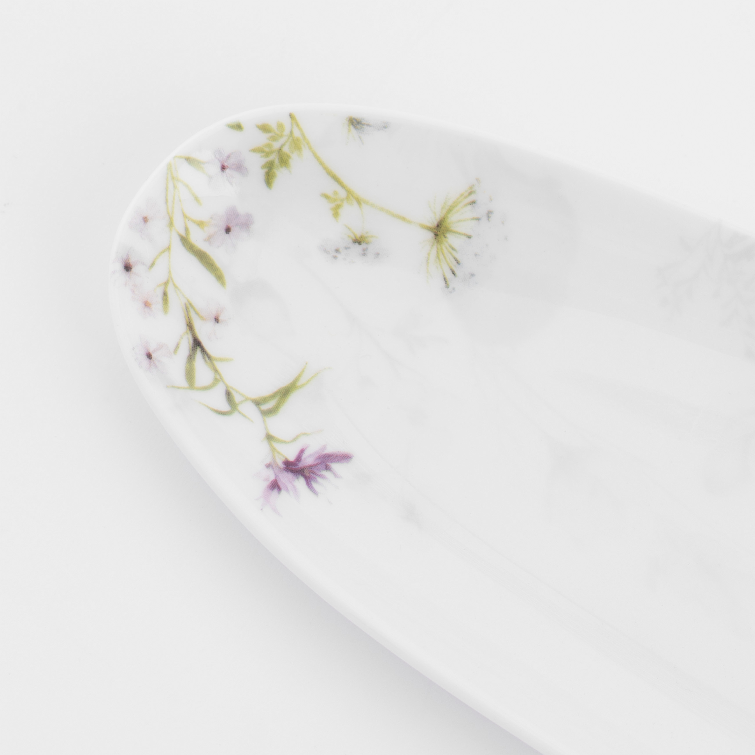 Блюдо, 19х7 см, фарфор P, овальное, белое, Цветы, Wild flowers изображение № 4