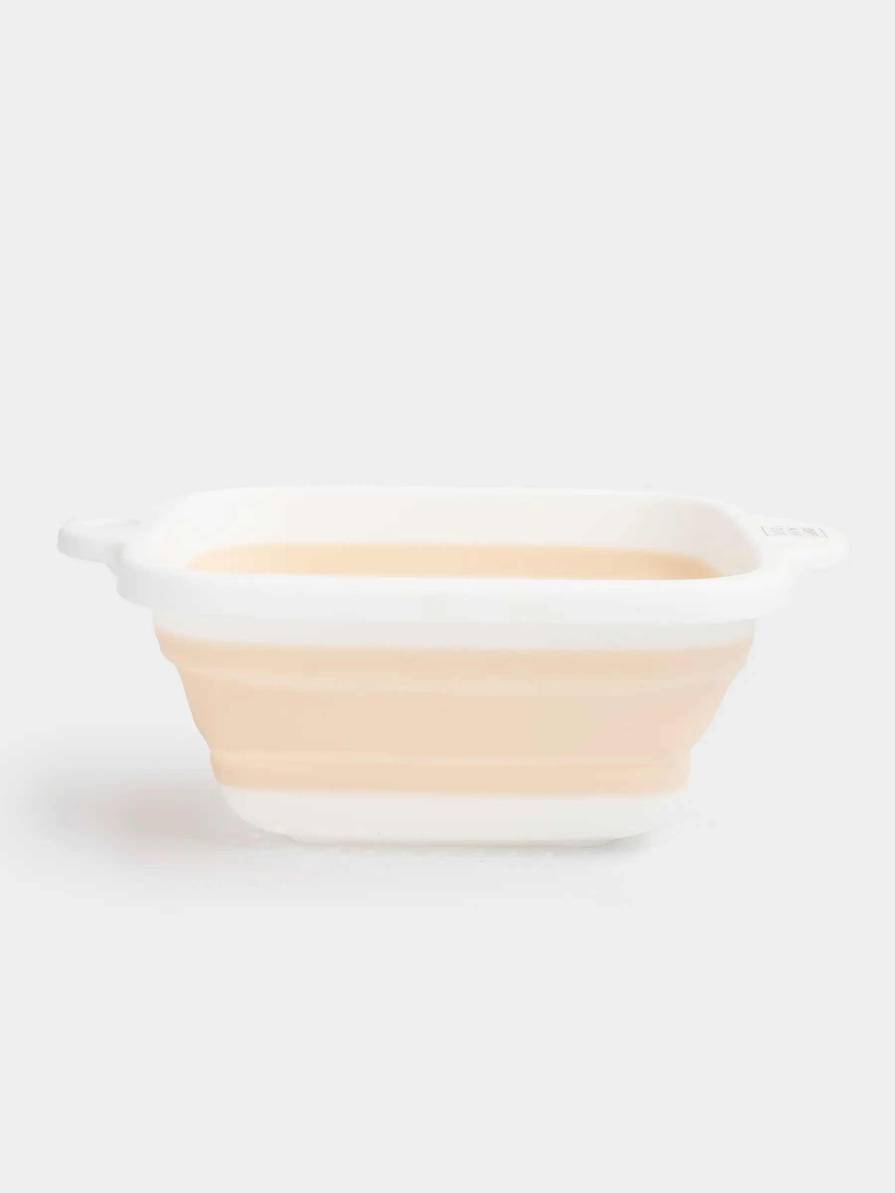 Дуршлаг, 26 см, складной, квадратный, пластик/резина, серо-бежевый, Foldaway