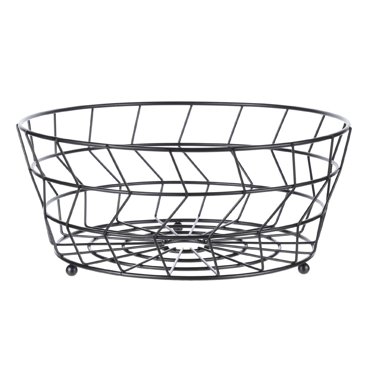 

Корзина для фруктов, 27х11 см, металл, черная, Twist black