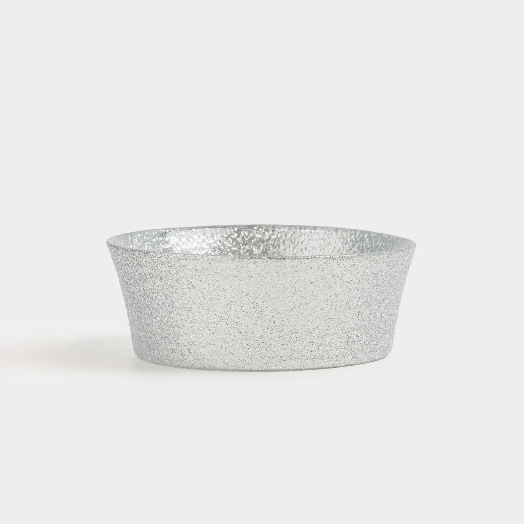 Пиала, 14х5 см, 450 мл, стекло Р, серебристая, Cracle