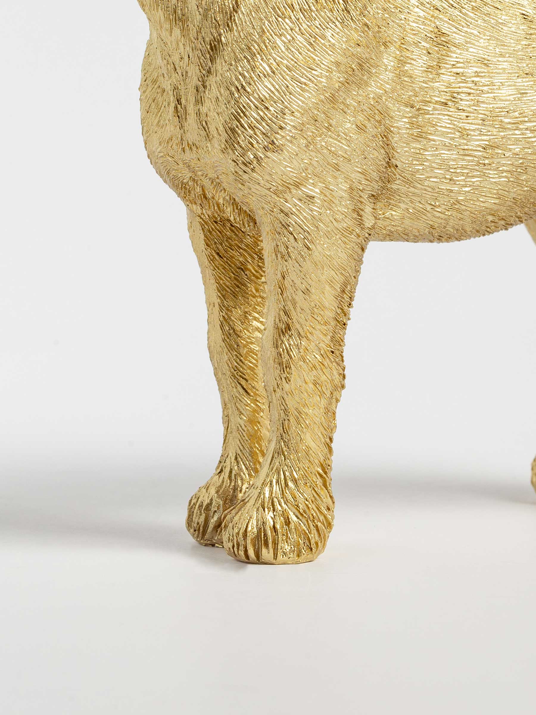 Статуэтка, 16х15 см, полирезин, золотистая, Лошадь, Horse gold, image-3