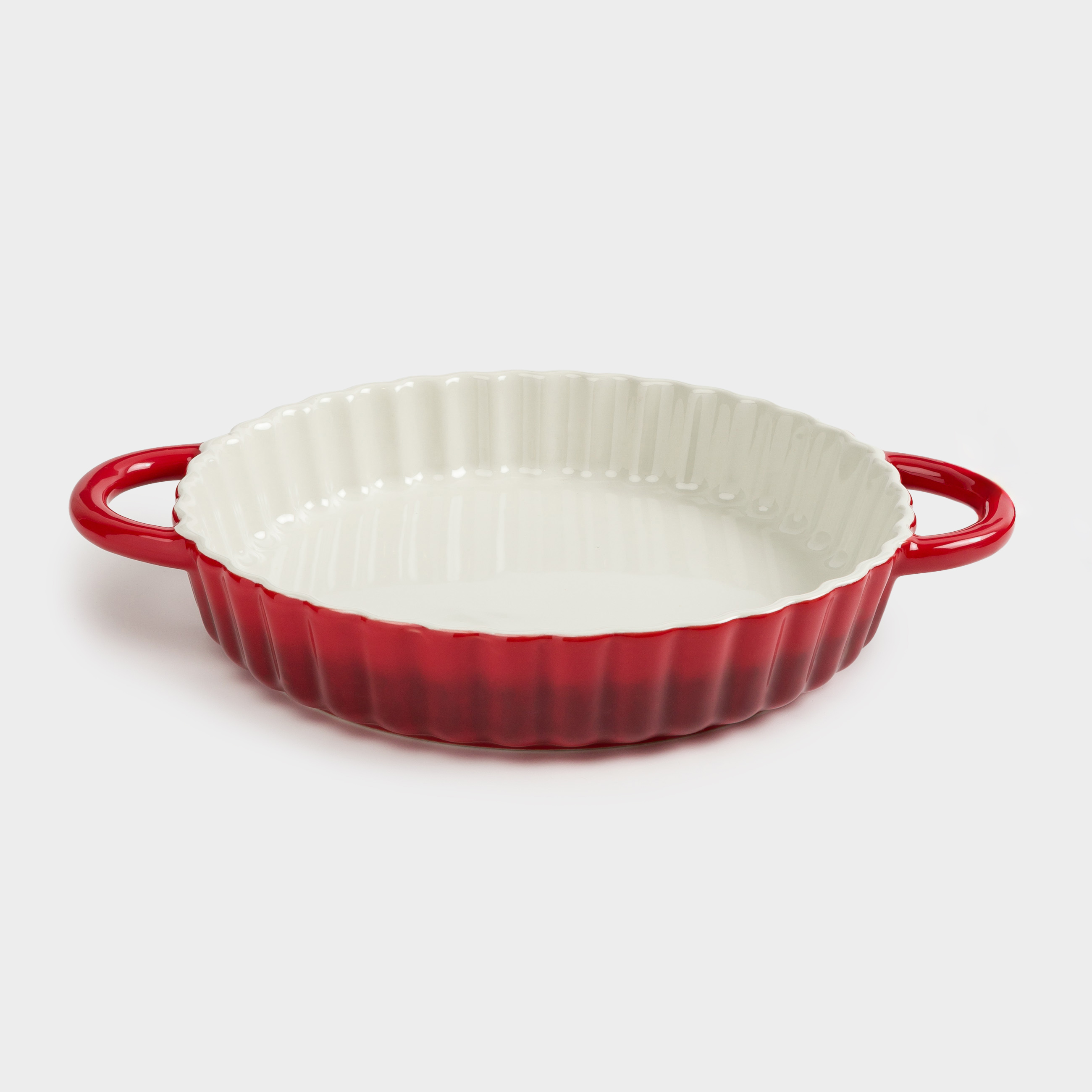 Форма для запекания, 28 см, керамика, круглая, бордовая, Градиент, Cakes gradient, image-1