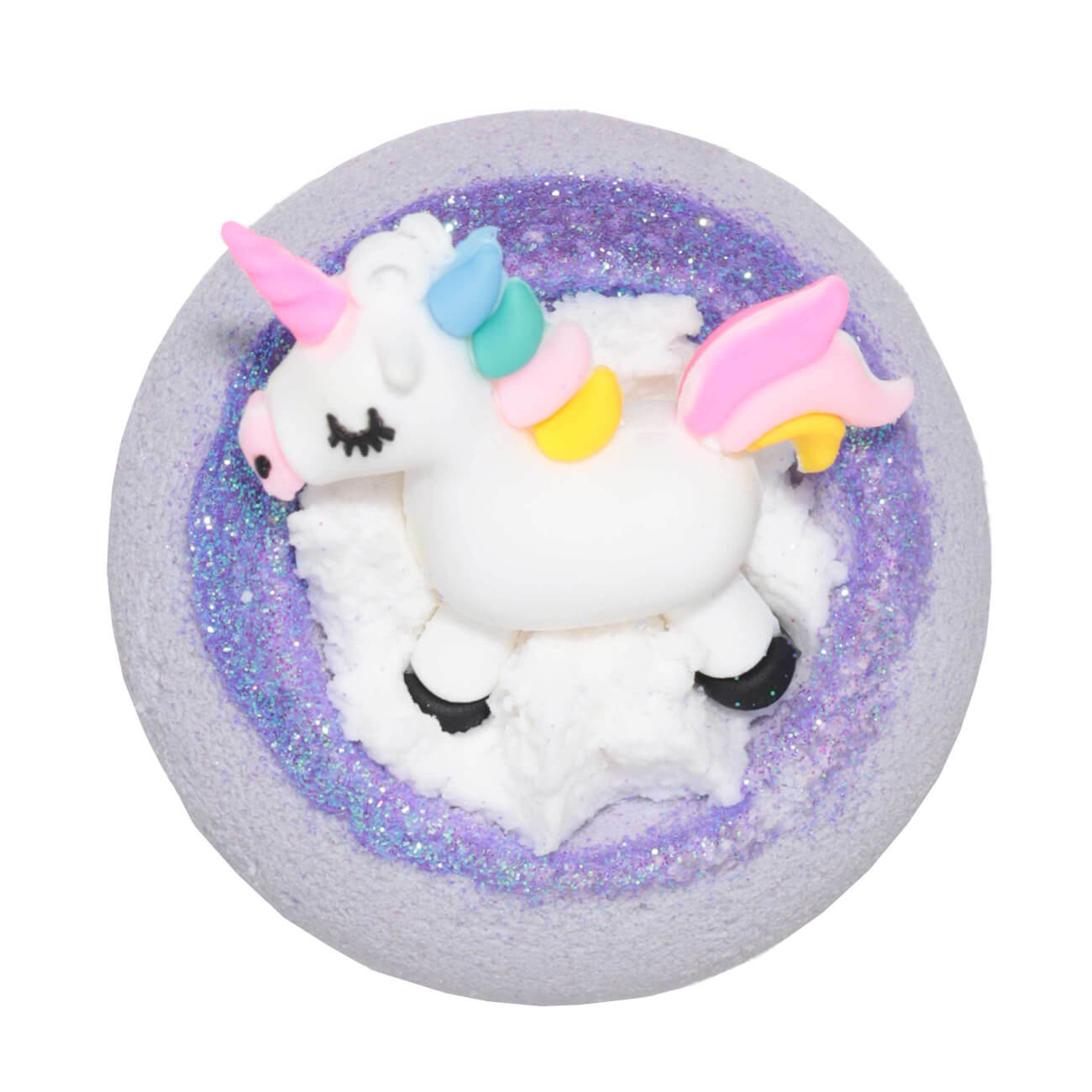 

Бомбочка для ванны, 130 гр, с игрушкой, фиолетовая, Вишня, Единорог, Unicorn