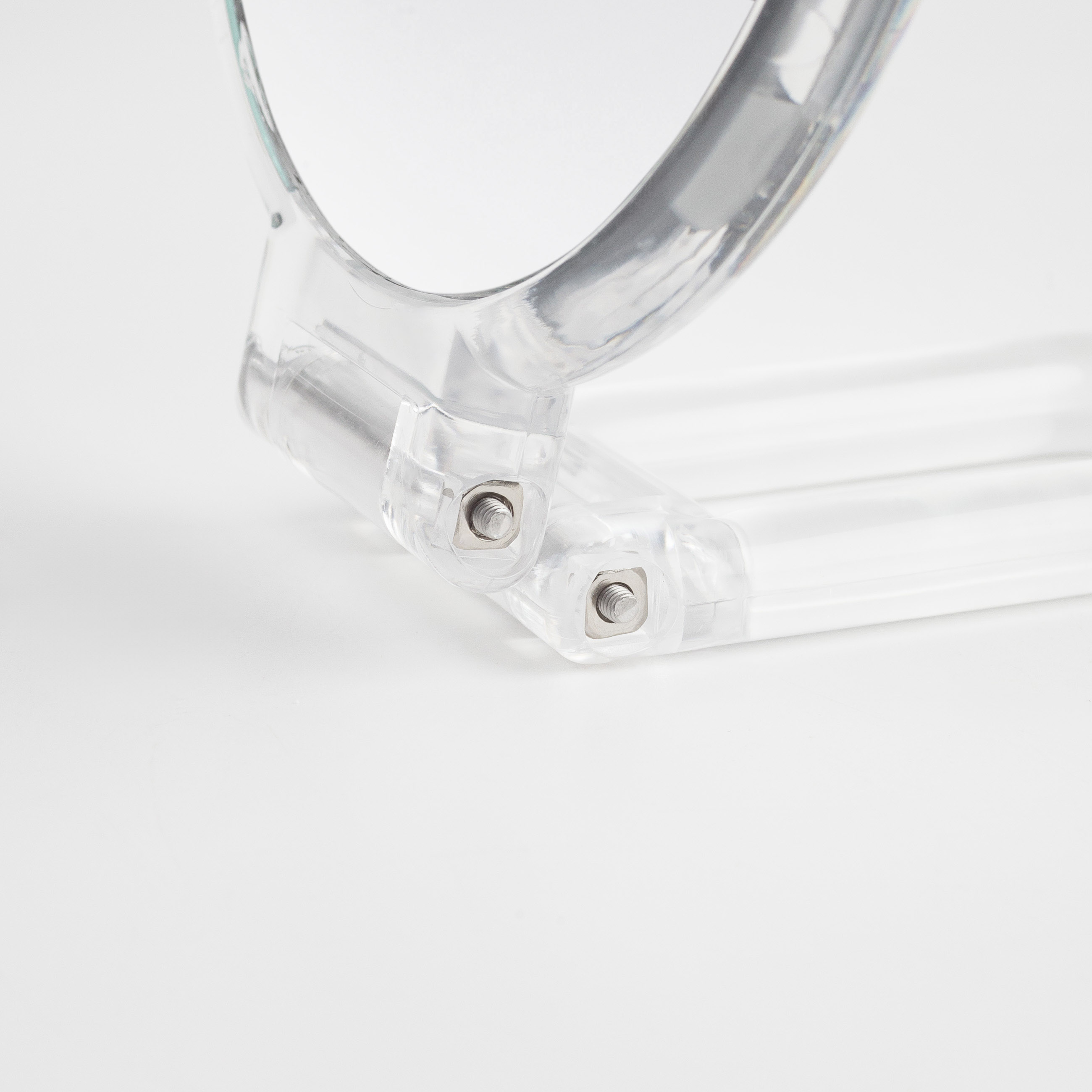 Зеркало настольное, 23x13/11 см, двустороннее, складное, ручка-подставка, пластик, круглое, Messa, image-5