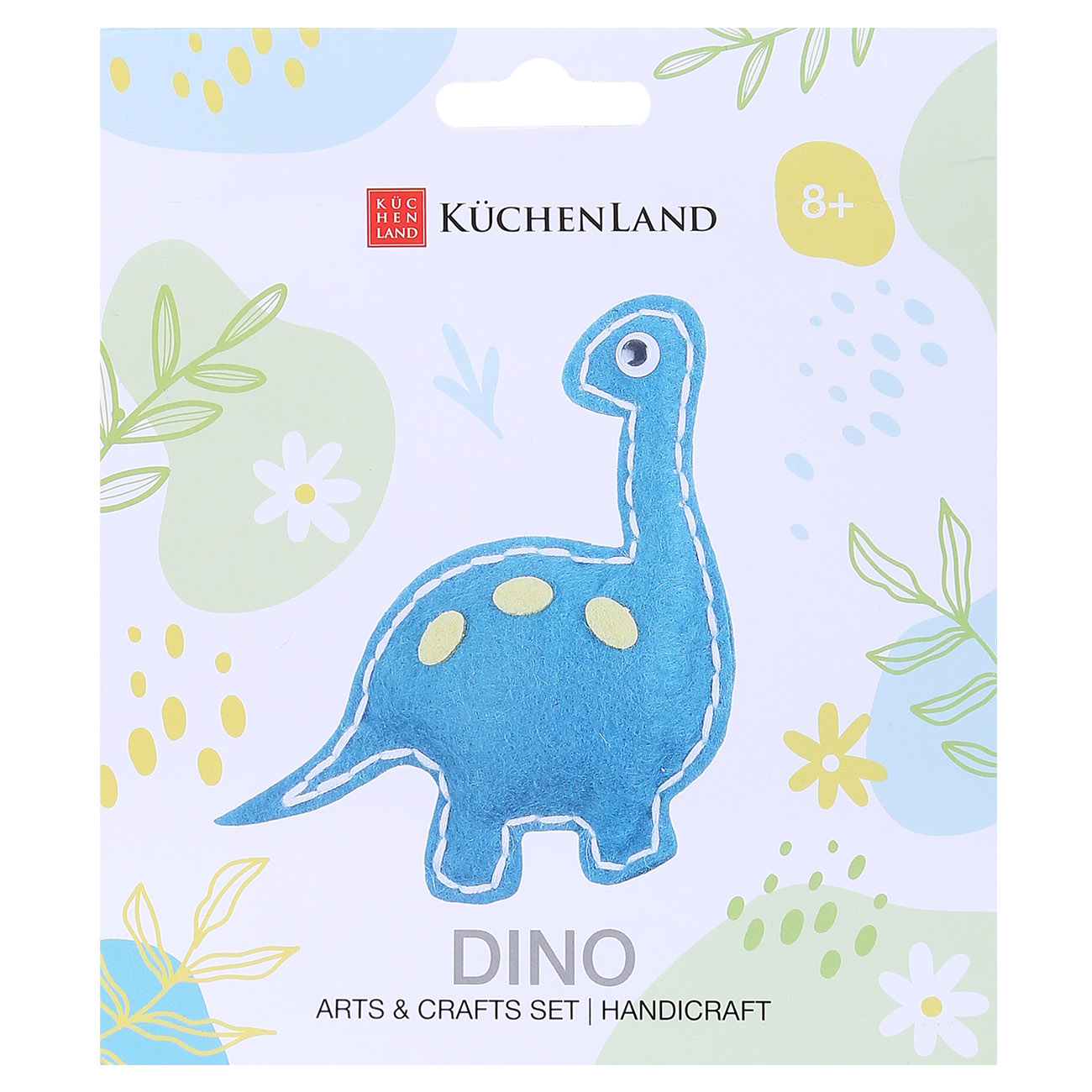 

Набор для творчества, 13х15 см, рукоделие, фетр, синий, Динозавр, Dino