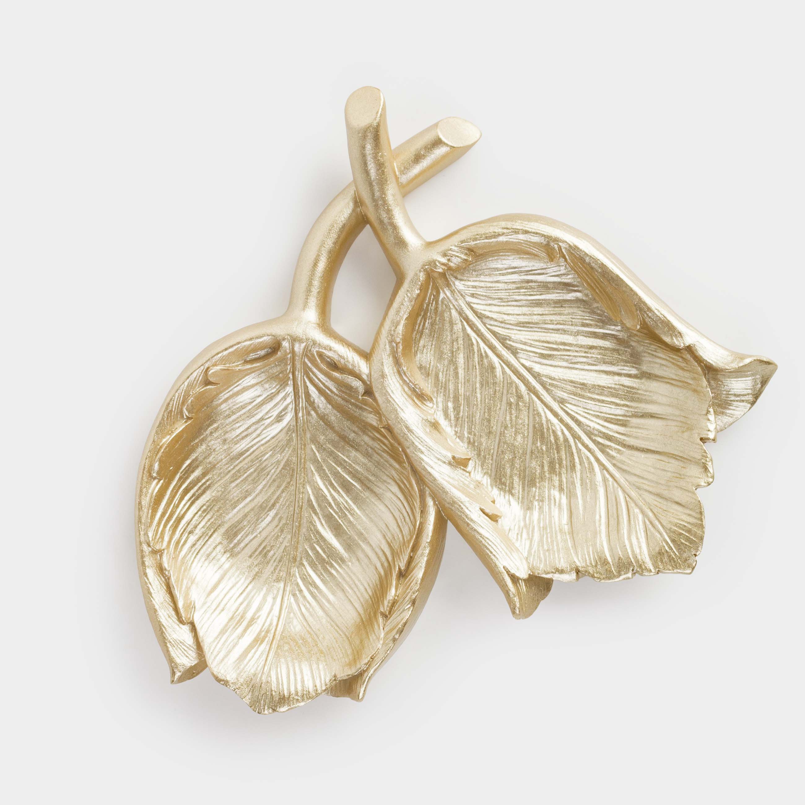 Блюдо декоративное, 18х16 см, полирезин, золотистое, Тюльпаны, Fantastic gold, image-4