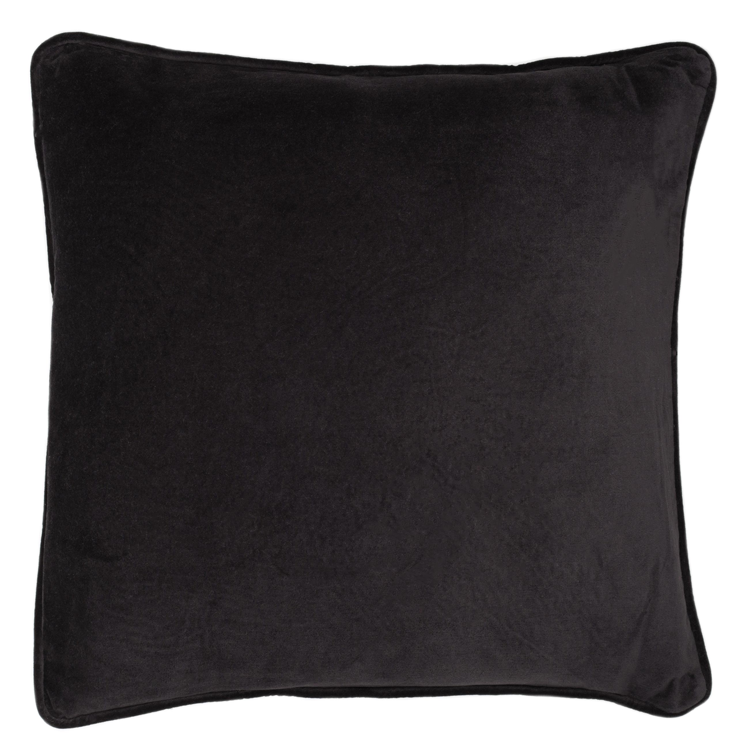 Подушка декоративная, 50х50 см, вельвет, черная, Линии, Art deco изображение № 2
