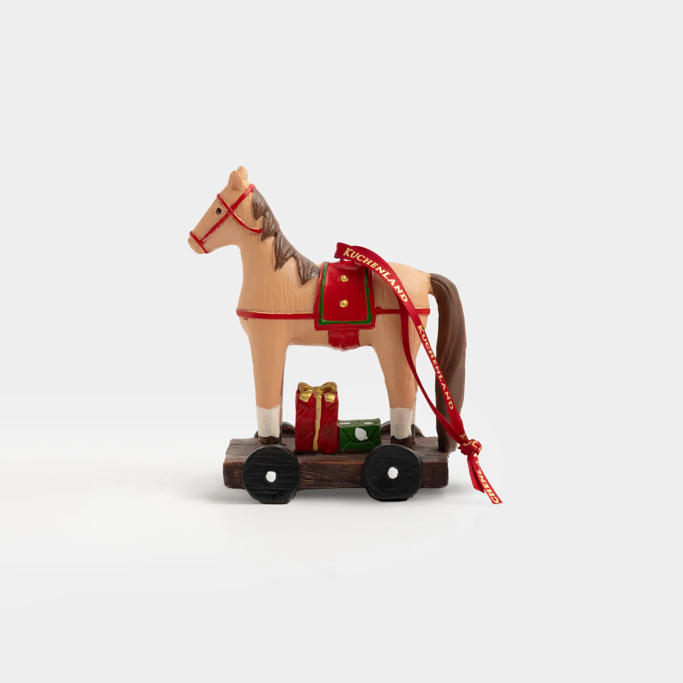 Статуэтка, 10 см, полирезин, коричневая, Лошадка, Figure christmas