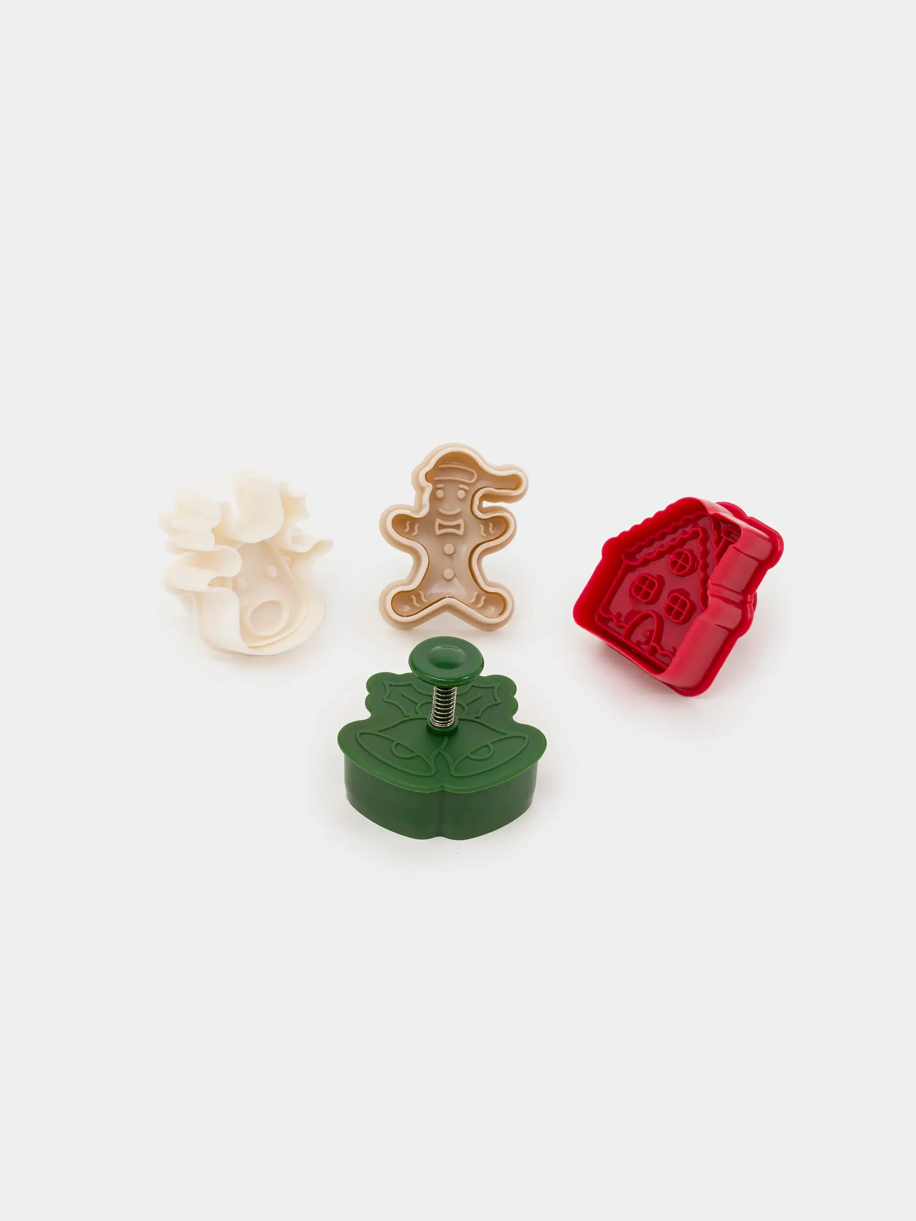 Штамп для выпечки, 4 шт, пластик, цветной, Атрибуты праздника, Bakery color