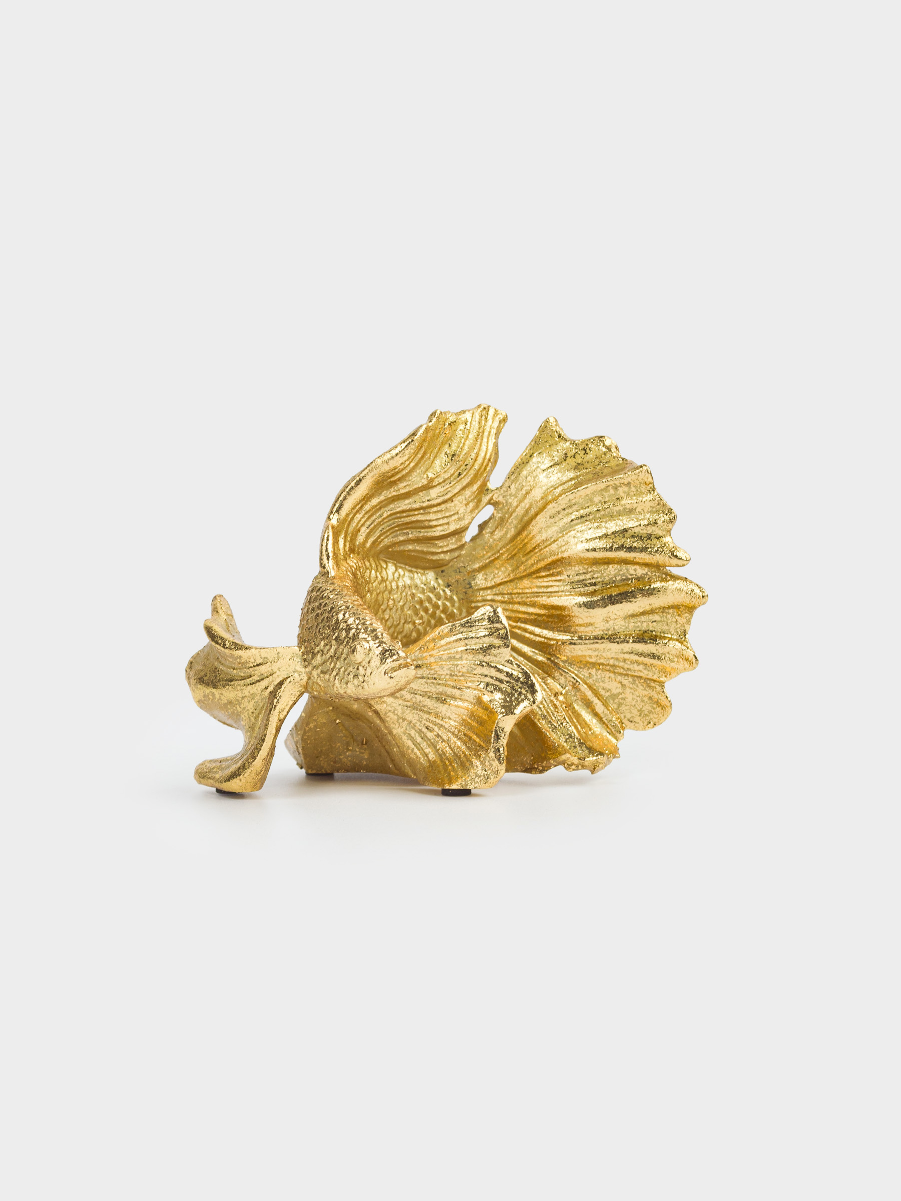 Статуэтка, 11 см, полирезин, золотистая, Рыбка, Goldfish, image-4