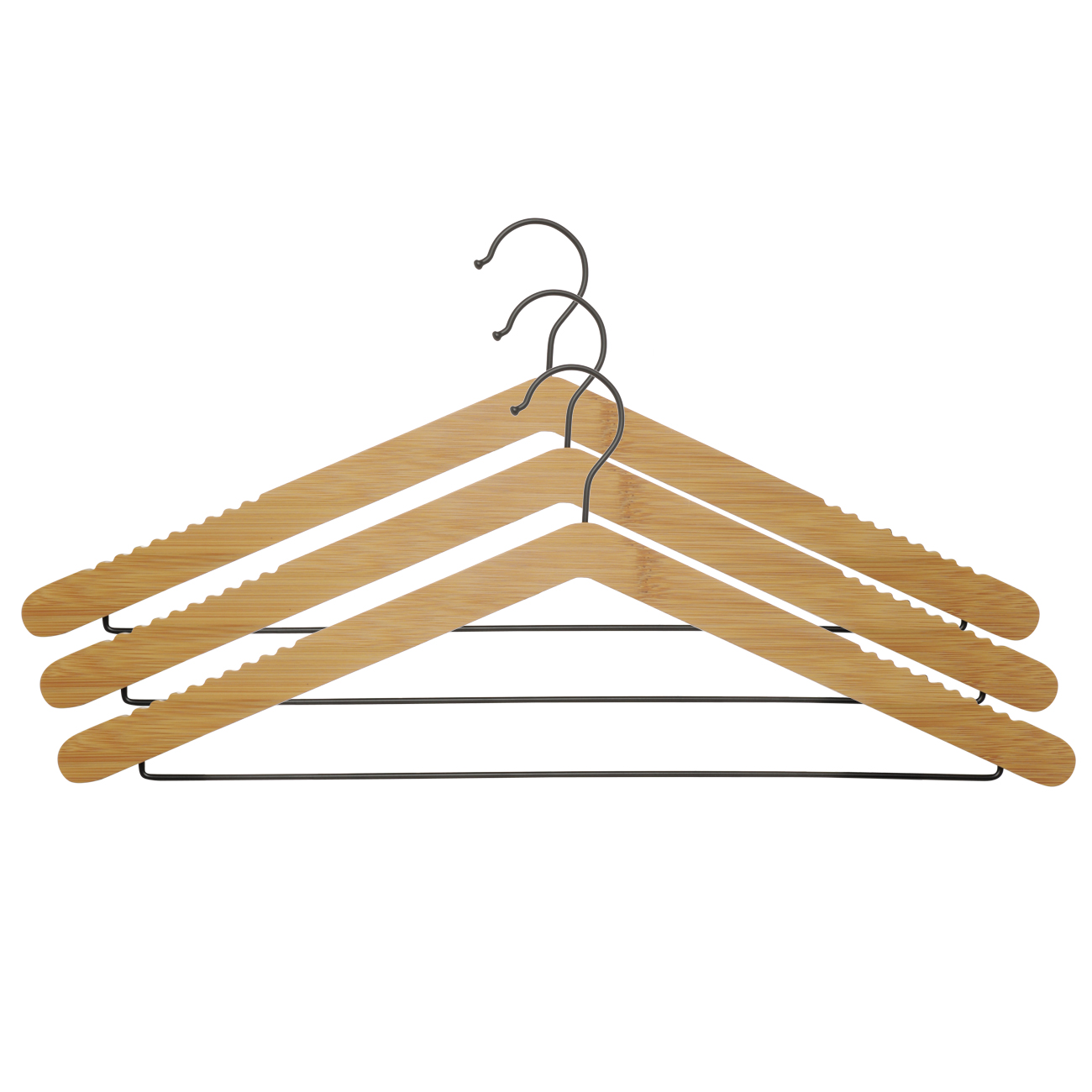 Вешалка-плечики, 44 см, 3 шт, бамбук, Loft изображение № 2