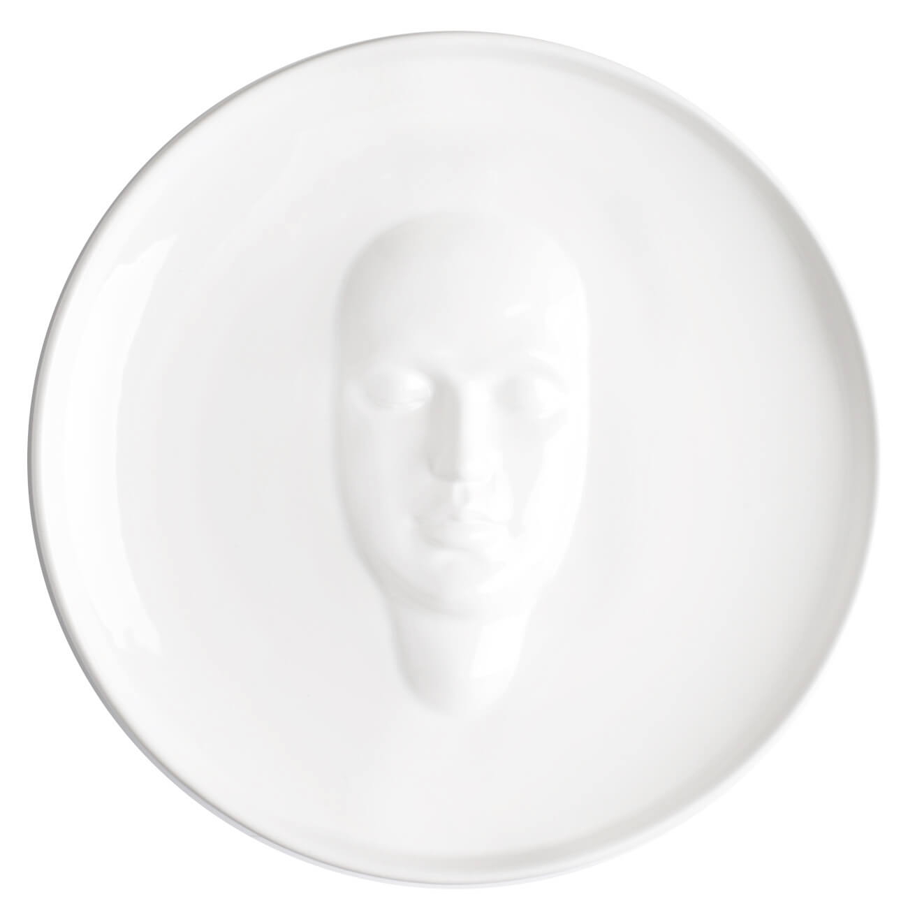 

Kuchenland Блюдо, 24 см, керамика, белое, Лицо, Face