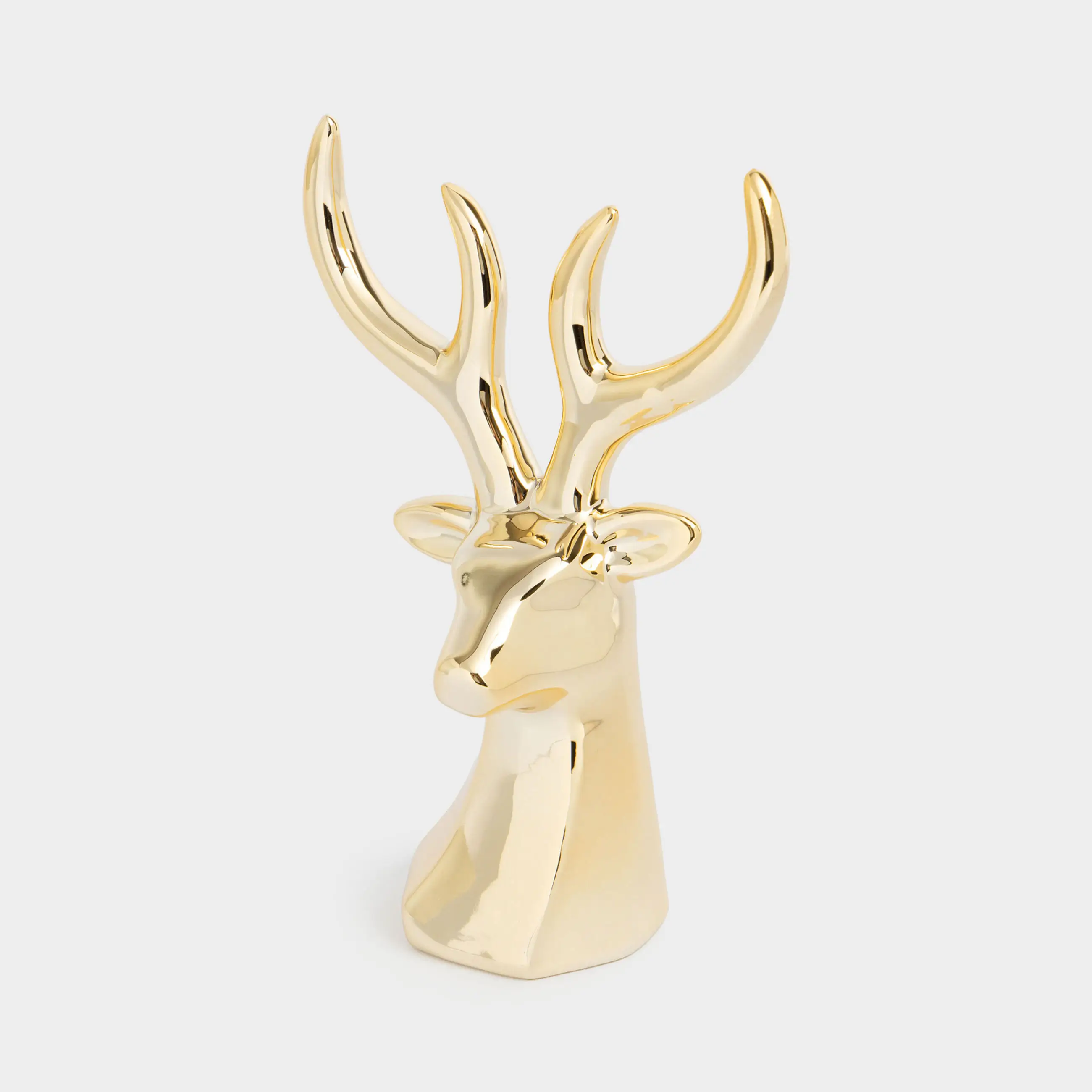 Держатель для украшений, 14 см, фарфор P, золотистый, Олень, Deer gold