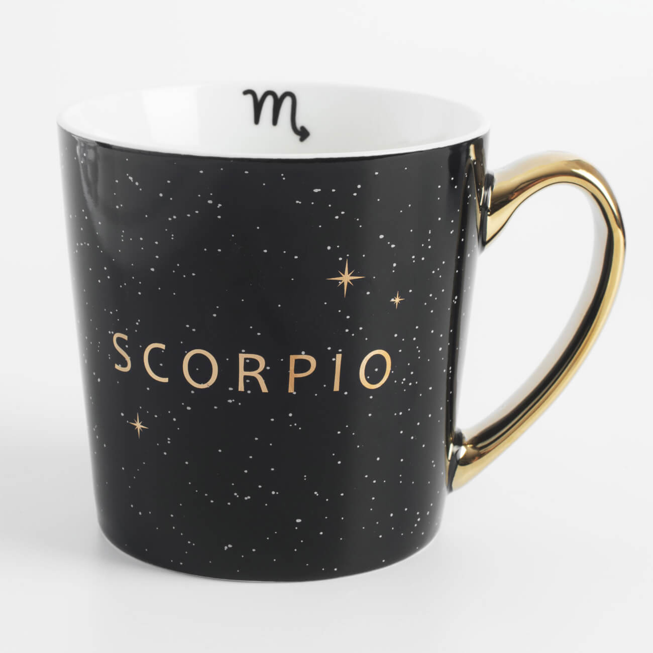

Кружка, 500 мл, фарфор N, черно-золотистая, Скорпион, Zodiac