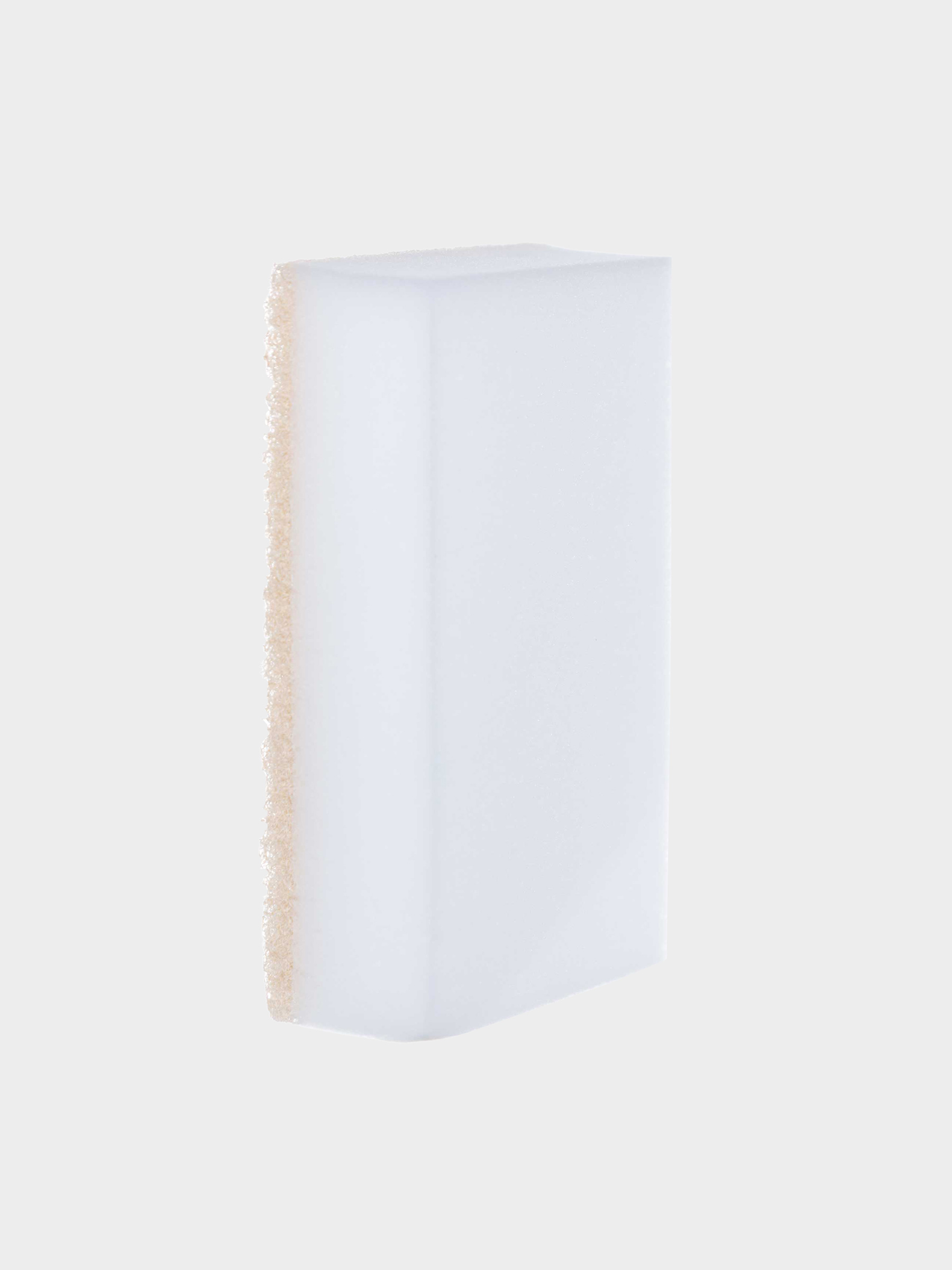 Губка меламиновая, 3 шт, с абразивной вставкой, бежевая, Clean, image-1