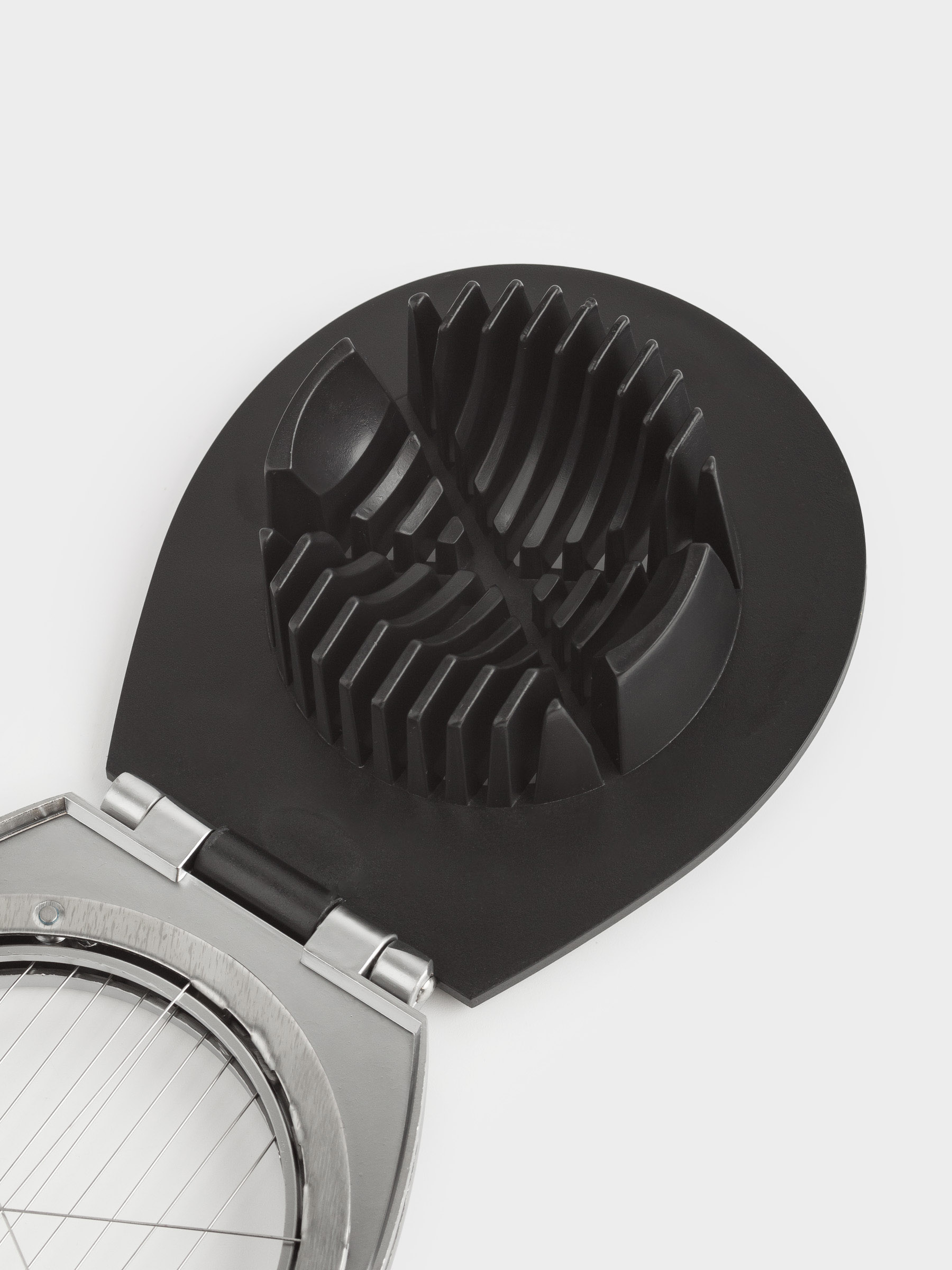 Яйцерезка, 11 см, 2 в 1, металл/пластик, серебристо-черная, Start, image-4