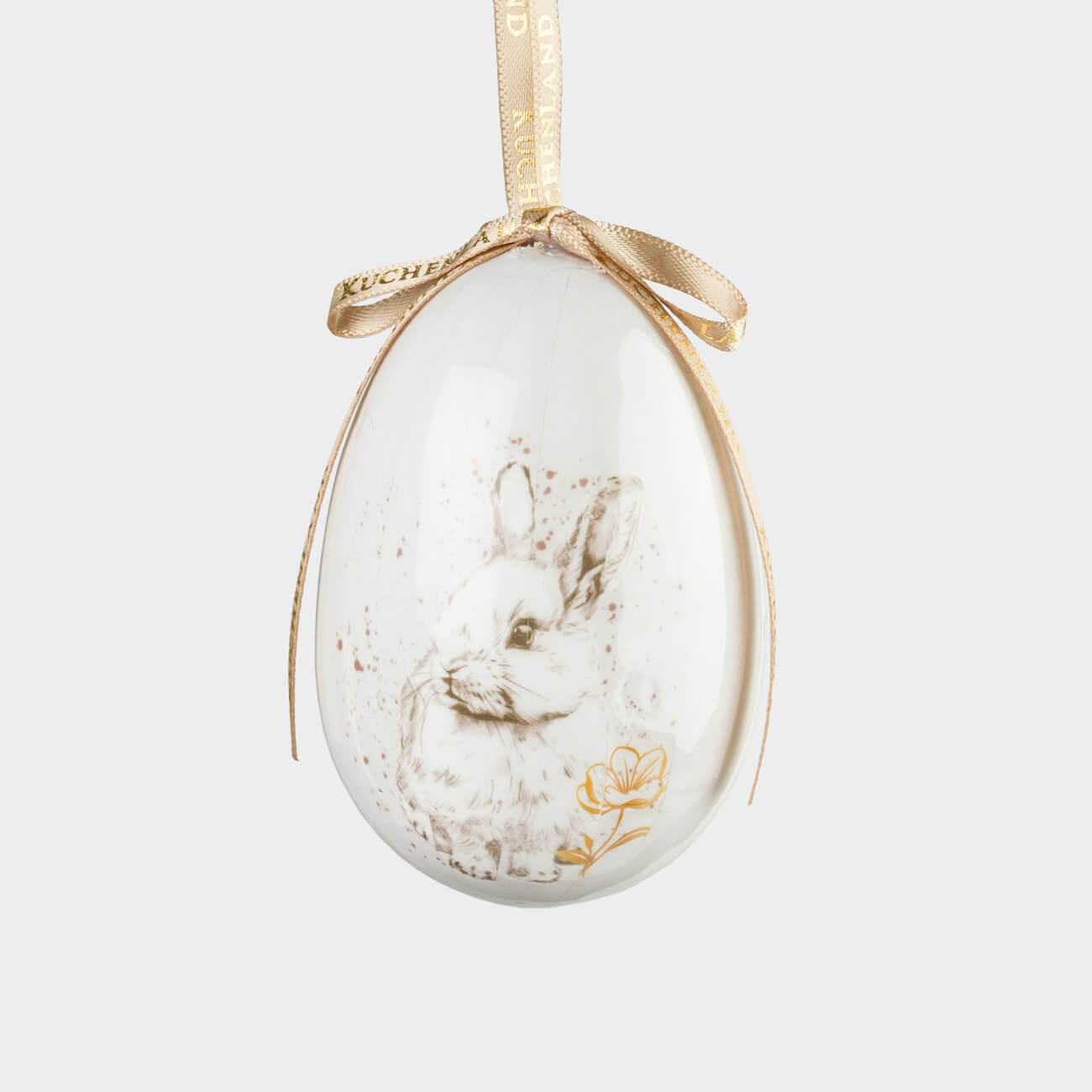Подвеска, пасхальное яйцо, 8 см, пенопласт, Кролик, Easter