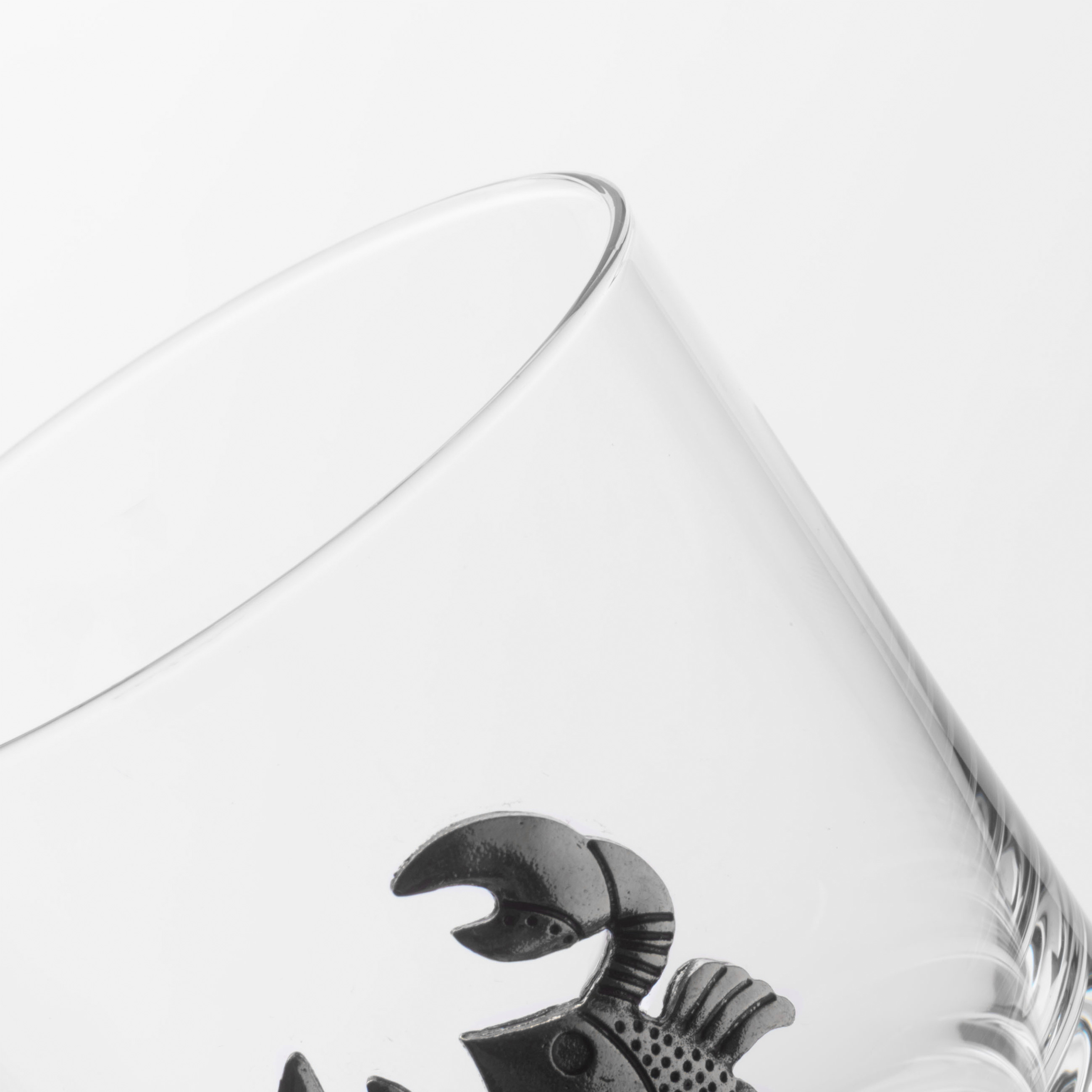 Стакан для виски, 340 мл, стекло/металл, серебристый, Рак, Zodiac изображение № 4