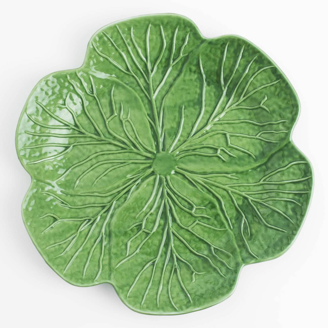 Блюдо, 26 см, фарфор N, зеленое, Капуста, Cabbage изображение № 1