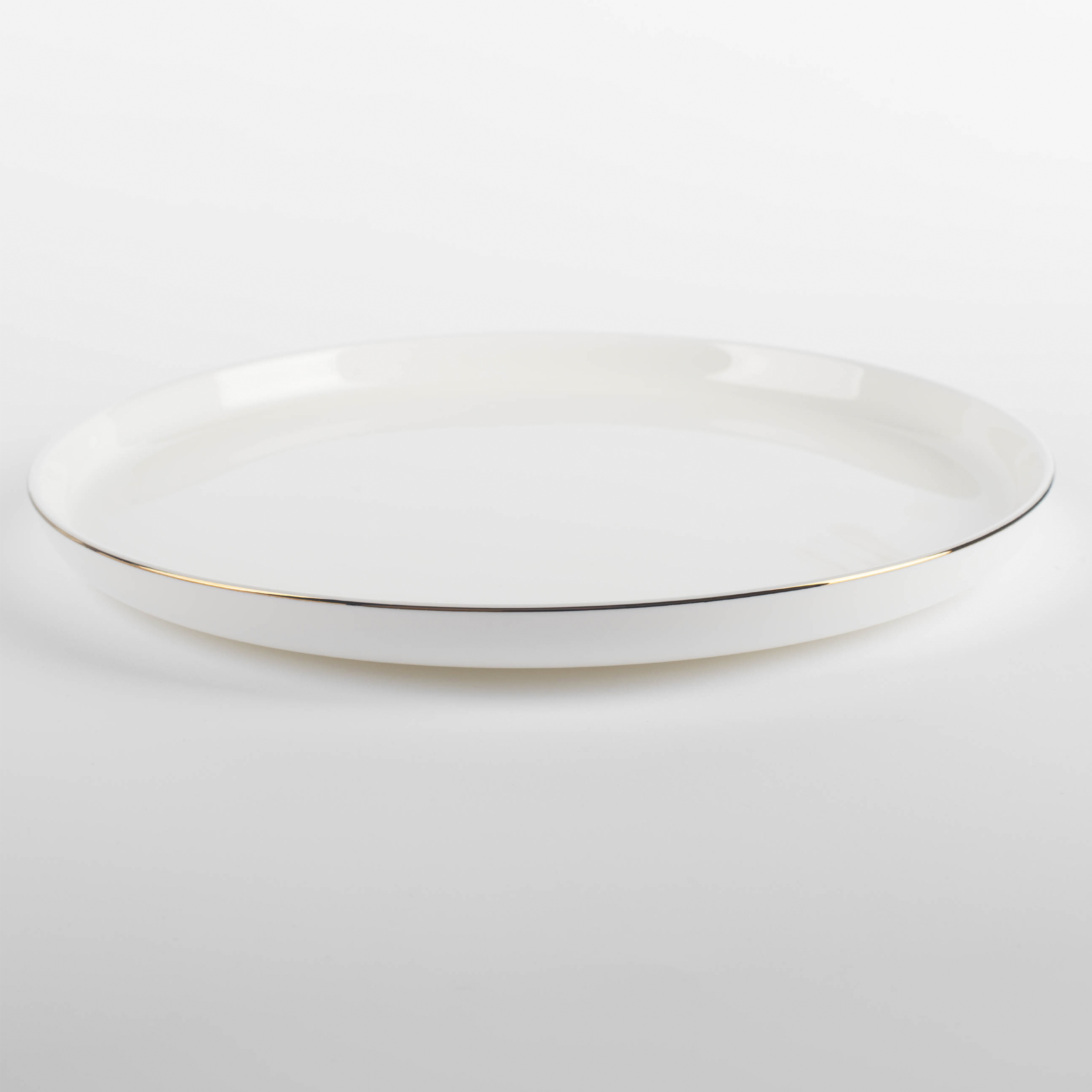 Тарелка обеденная, 26 см, фарфор F, белая, Ideal gold изображение № 3