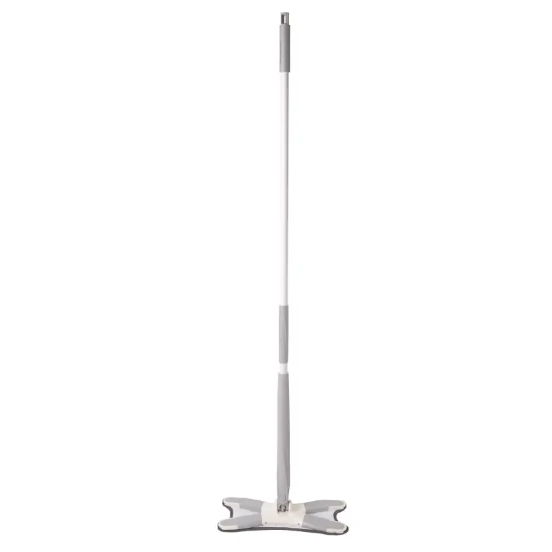 Швабра, с отжимом, фигурная, бело-серая, Mop ,image-0