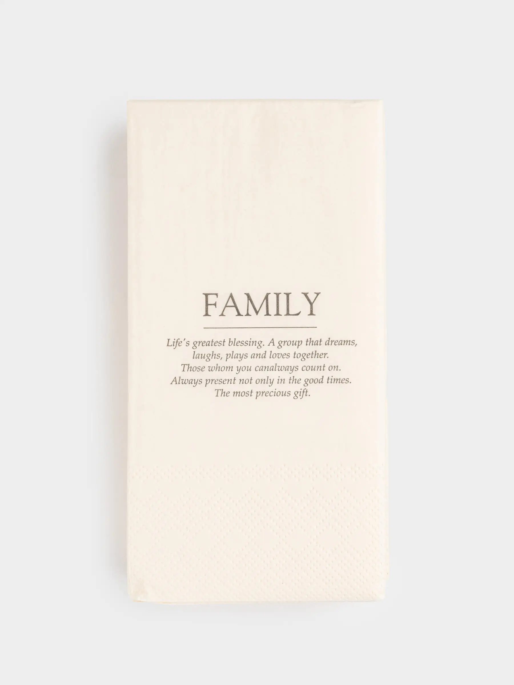 Салфетки бумажные, 33х33 см, 20 шт, прямоугольные, белые, Family, Course