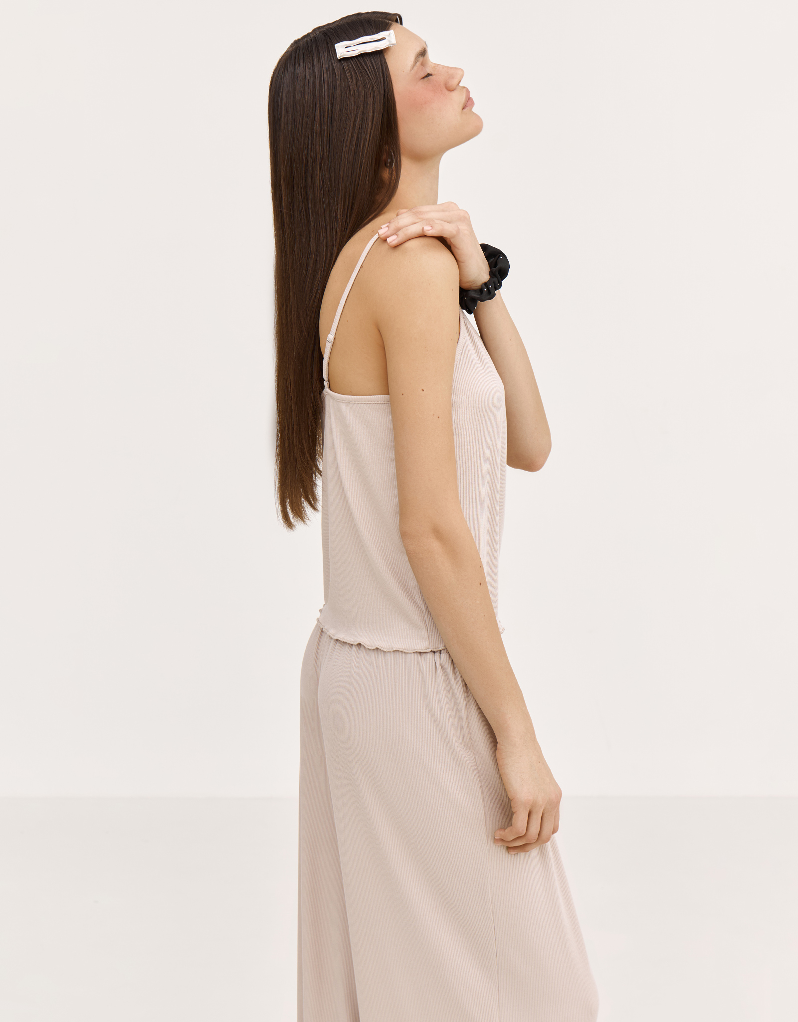 Заколка для волос, 6 см, металл, серебристая, Hairstyle